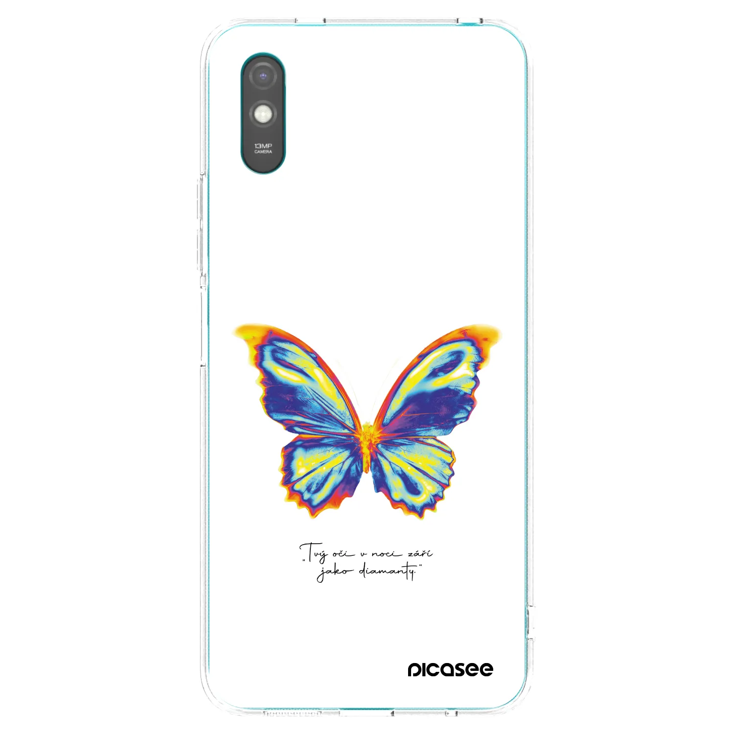 Picasee silikónový prehľadný obal pre Xiaomi Redmi 9AT - Diamanty White