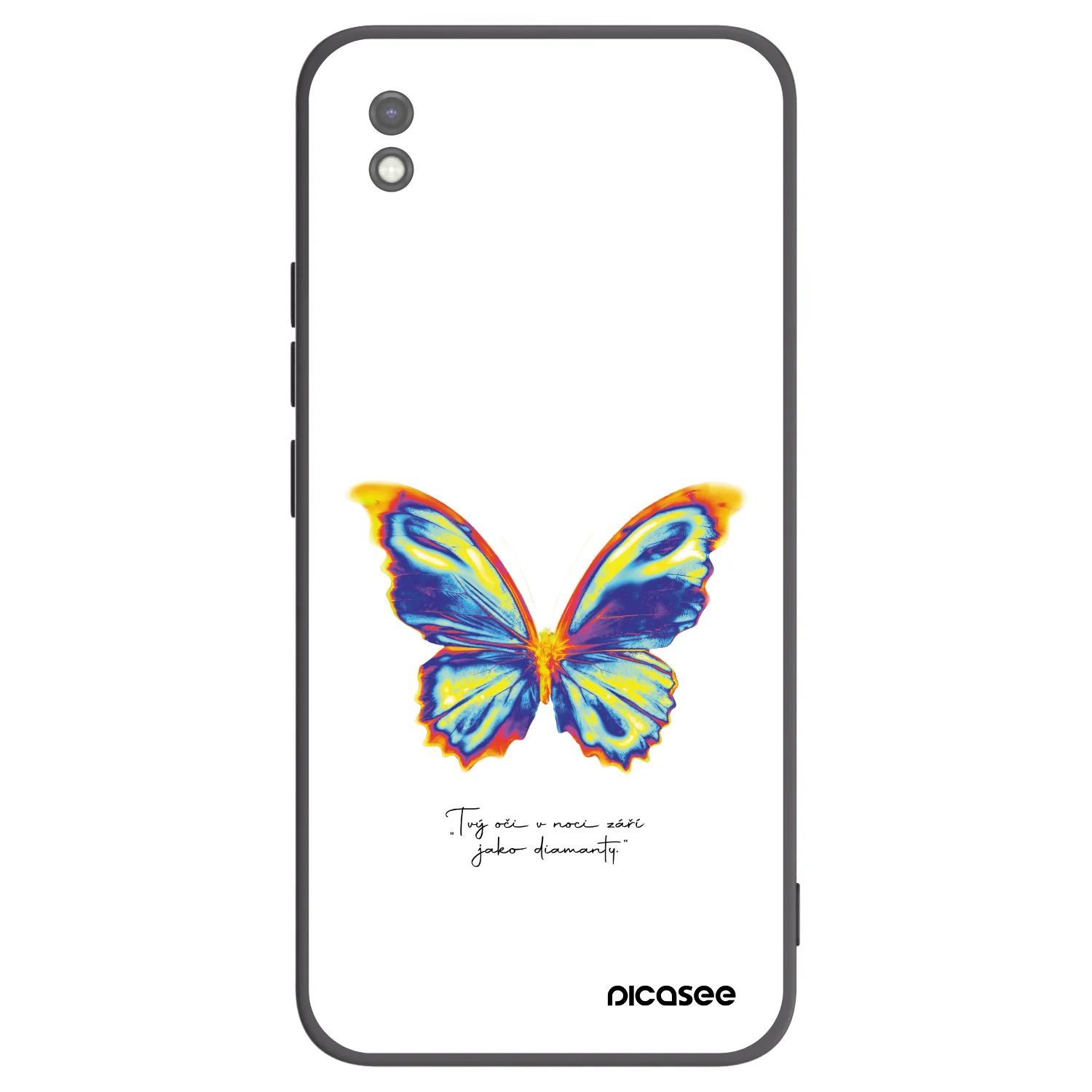 Picasee silikónový čierny obal pre Xiaomi Redmi 9AT - Diamanty White