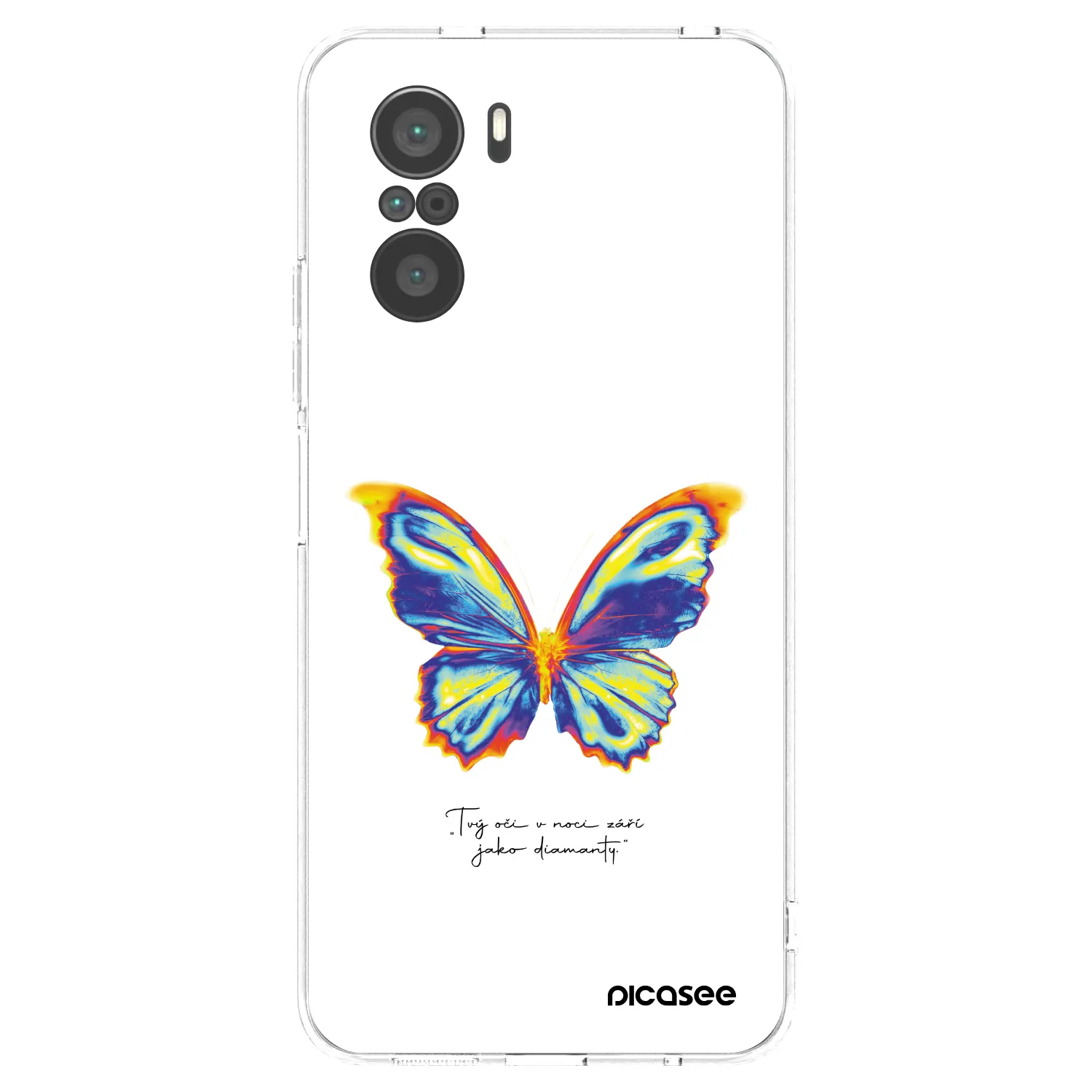 Picasee silikónový prehľadný obal pre Xiaomi Poco F3 - Diamanty White