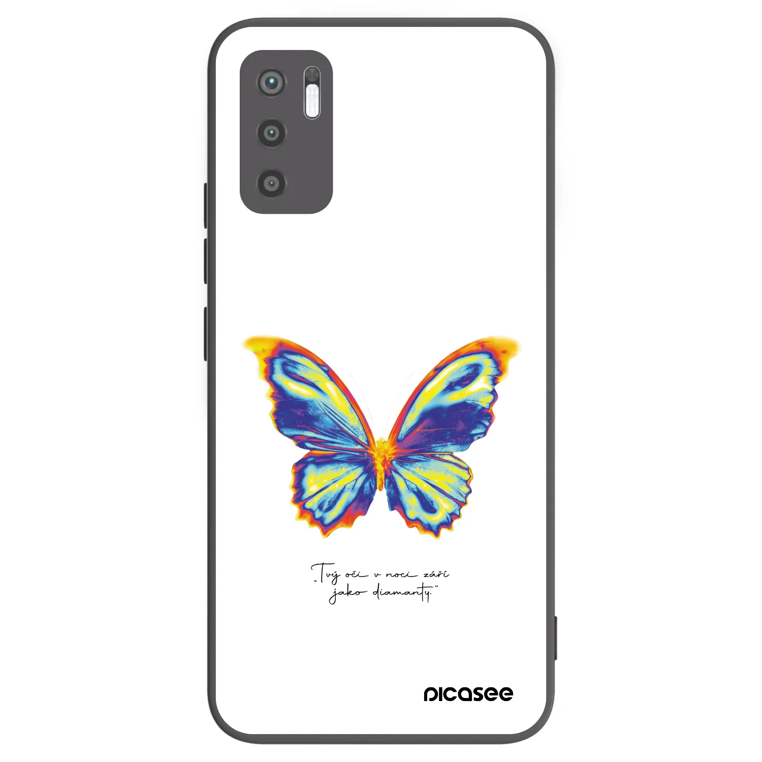 Picasee silikónový čierny obal pre Xiaomi Redmi Note 10 5G - Diamanty White