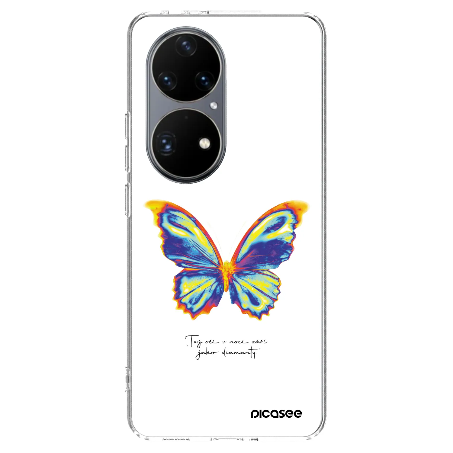 Picasee silikónový prehľadný obal pre Huawei P50 - Diamanty White