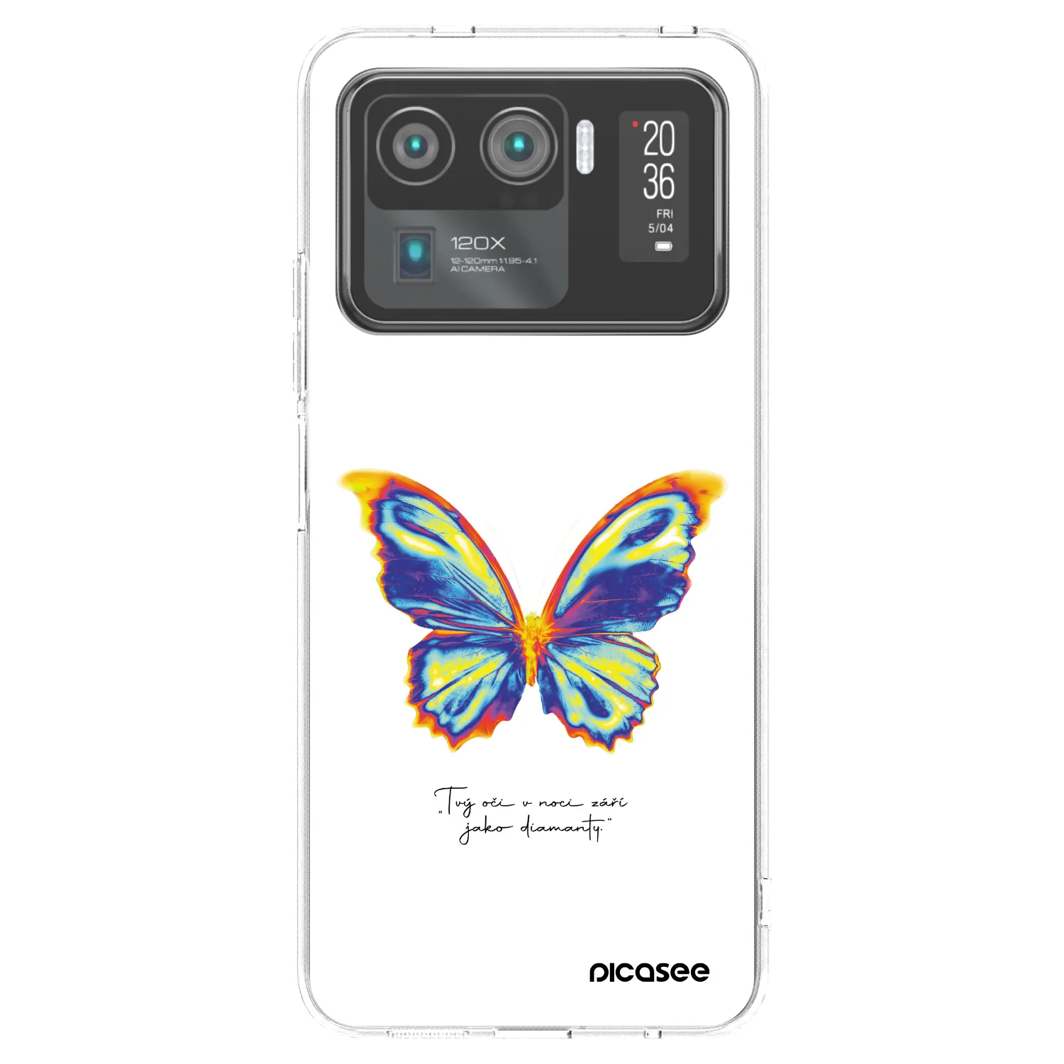 Picasee silikónový prehľadný obal pre Xiaomi Mi 11 Ultra - Diamanty White