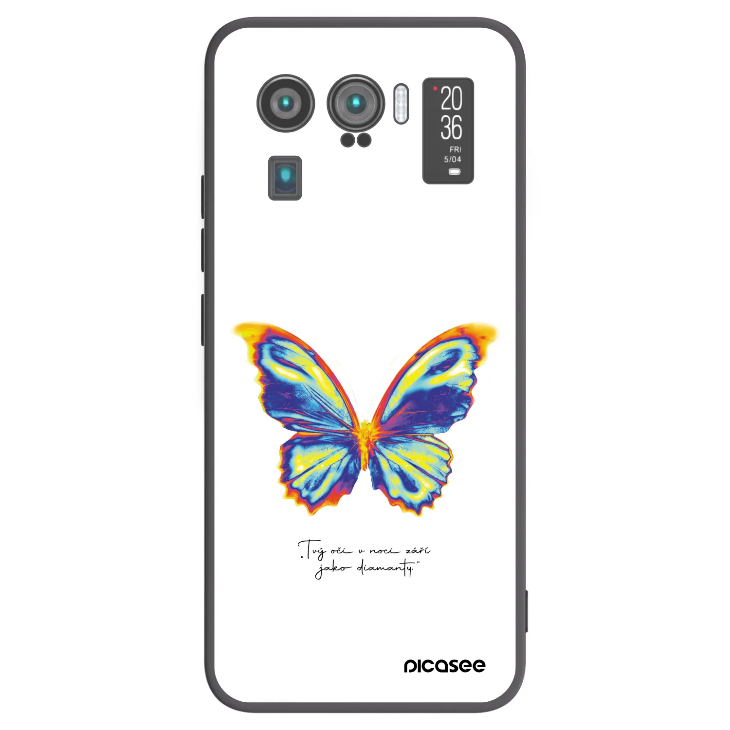 Picasee silikónový čierny obal pre Xiaomi Mi 11 Ultra - Diamanty White