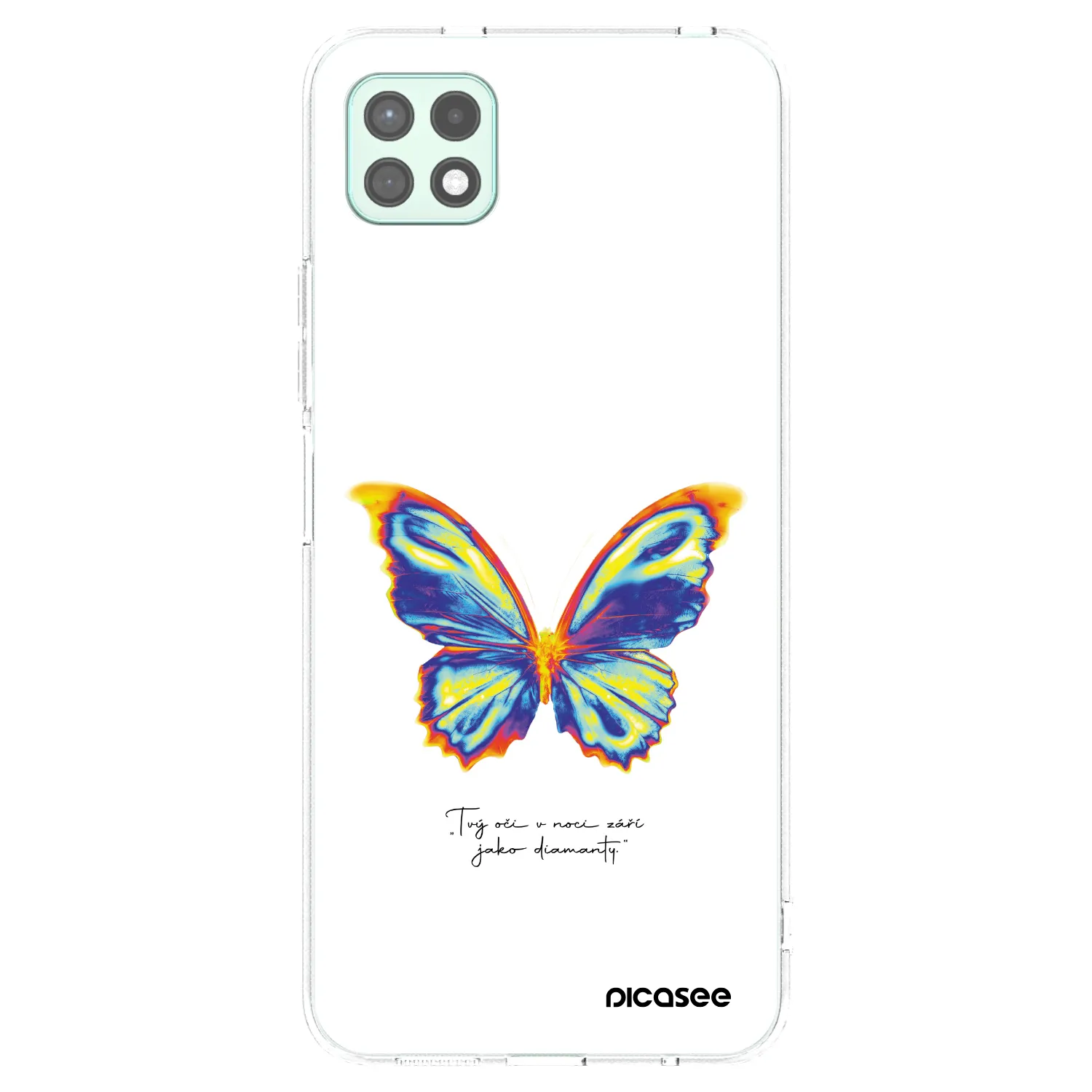 Picasee silikónový prehľadný obal pre Samsung Galaxy A22 A226B 5G - Diamanty White