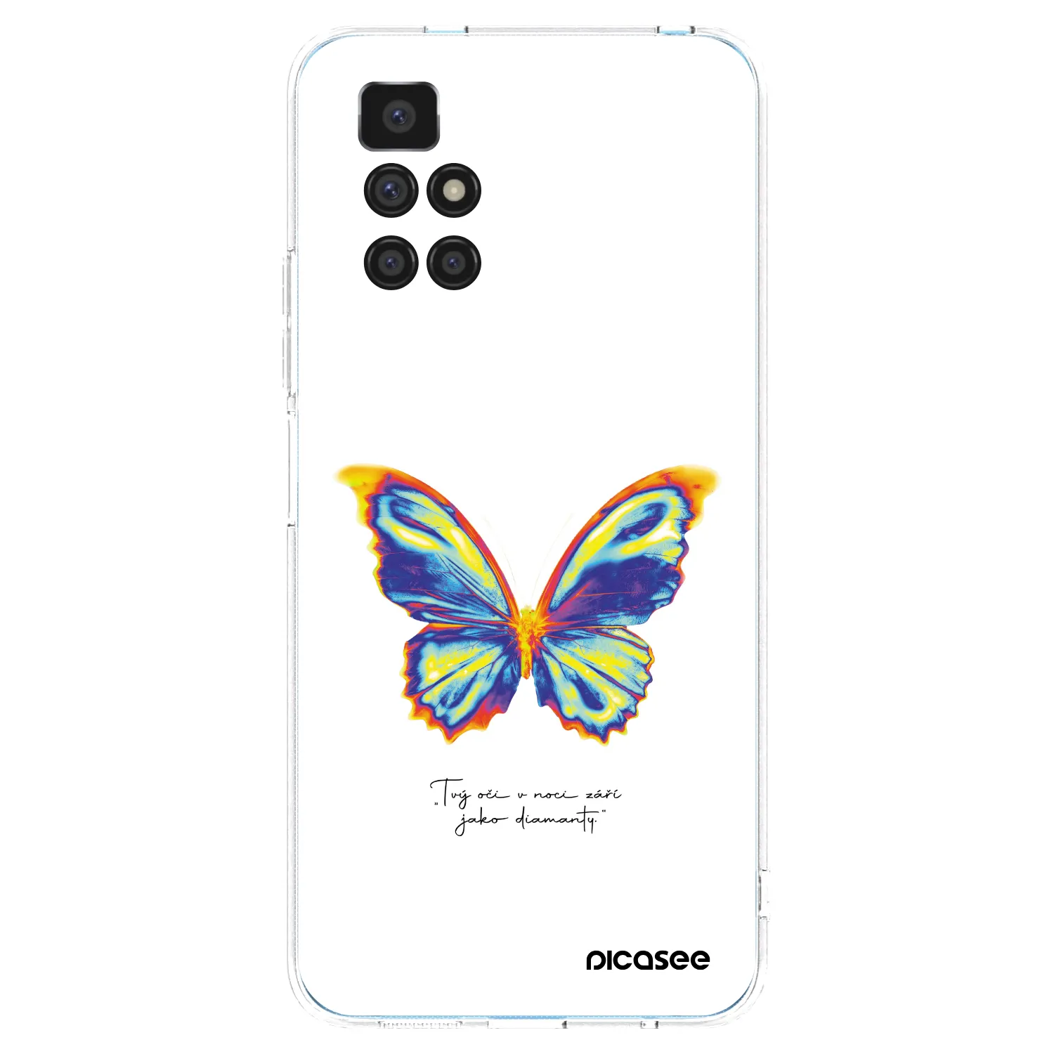 Picasee silikónový prehľadný obal pre Xiaomi Redmi 10 - Diamanty White