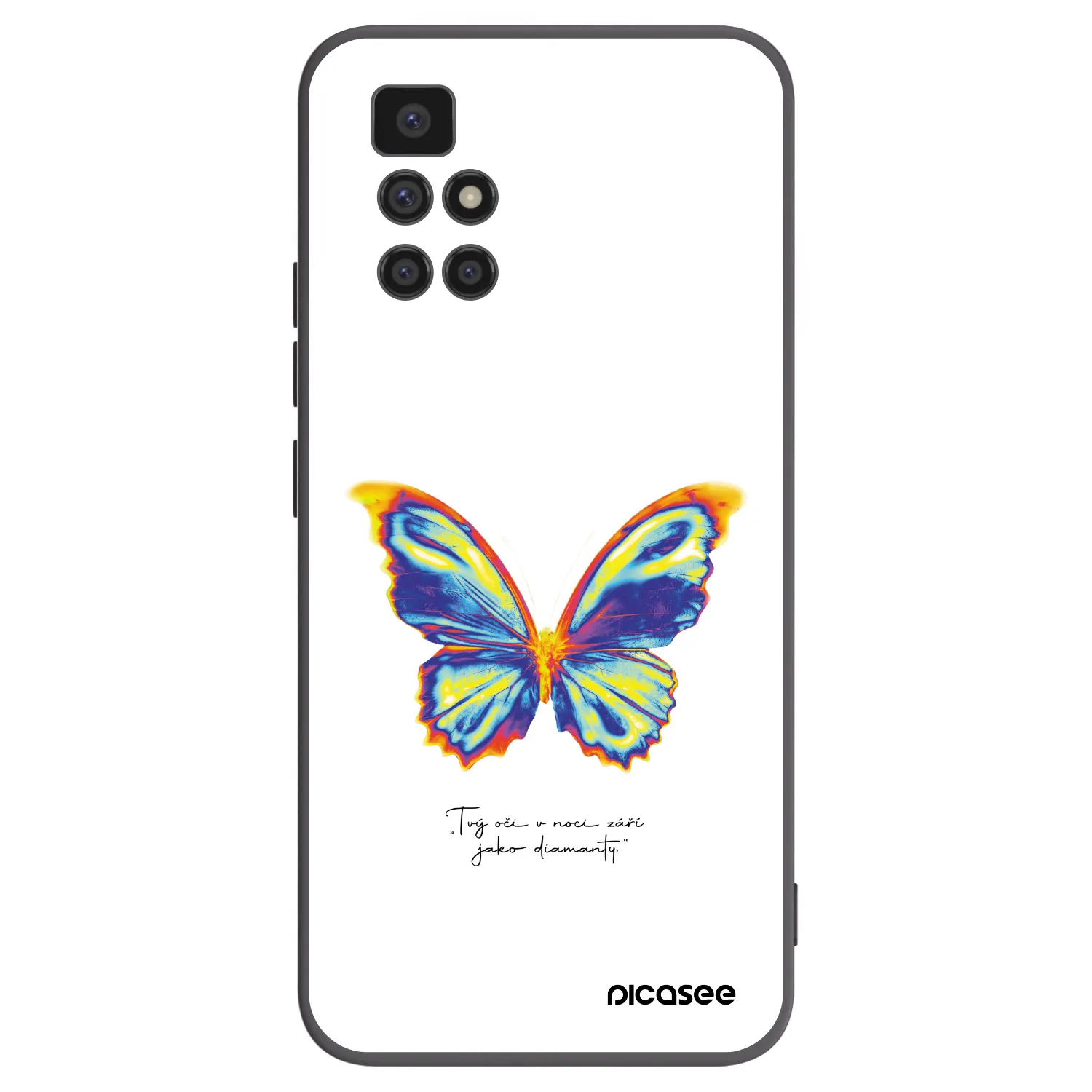 Picasee silikónový čierny obal pre Xiaomi Redmi 10 - Diamanty White