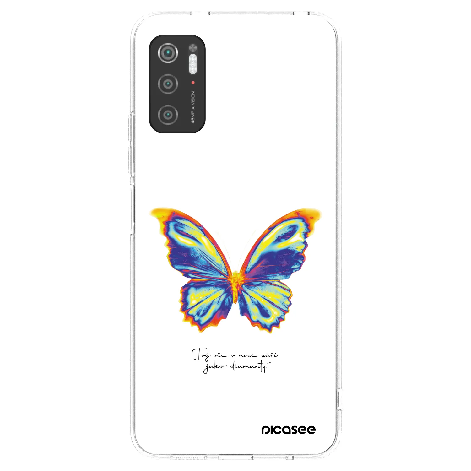 Silikónový prehľadný obal pre Xiaomi Poco M3 Pro 5G - Diamanty White