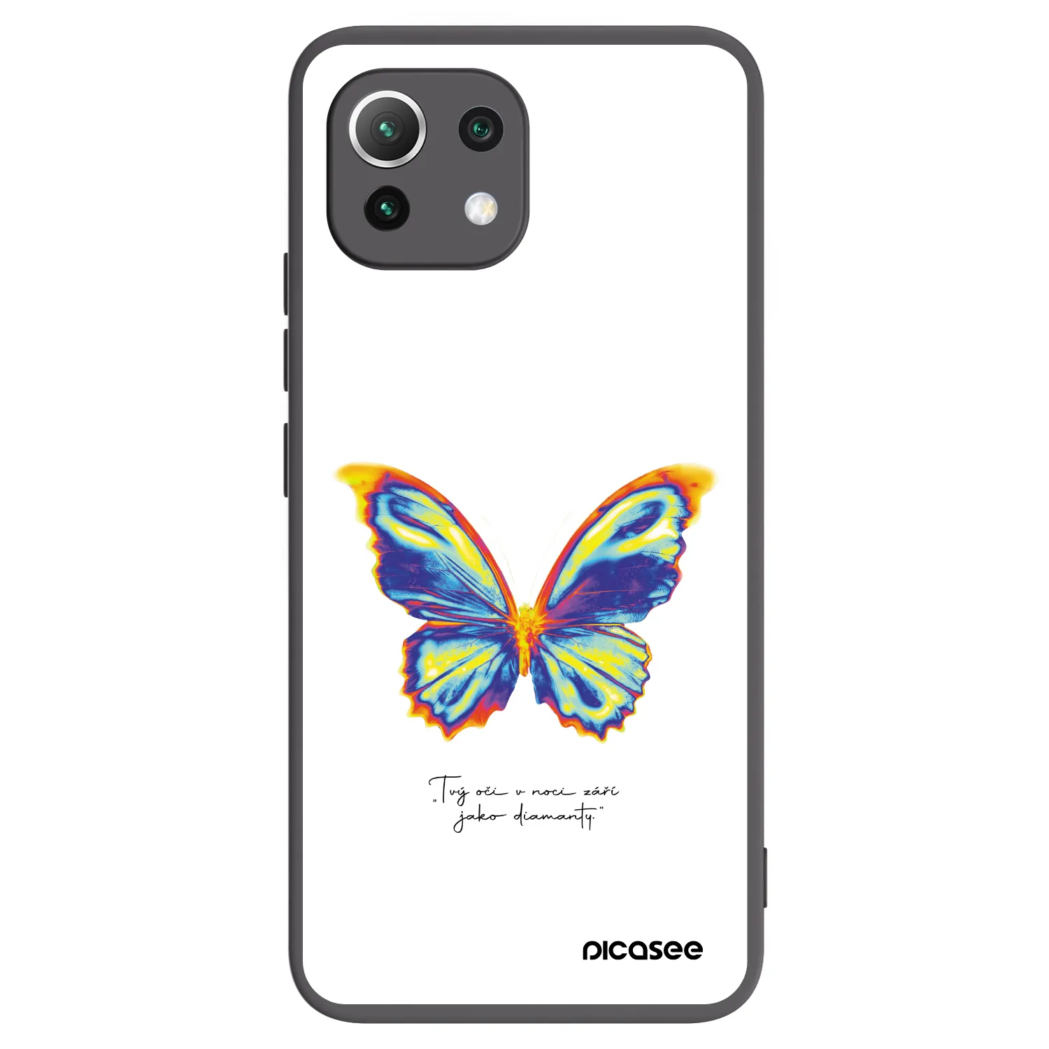 Picasee silikónový čierny obal pre Xiaomi 11 Lite 5G NE - Diamanty White