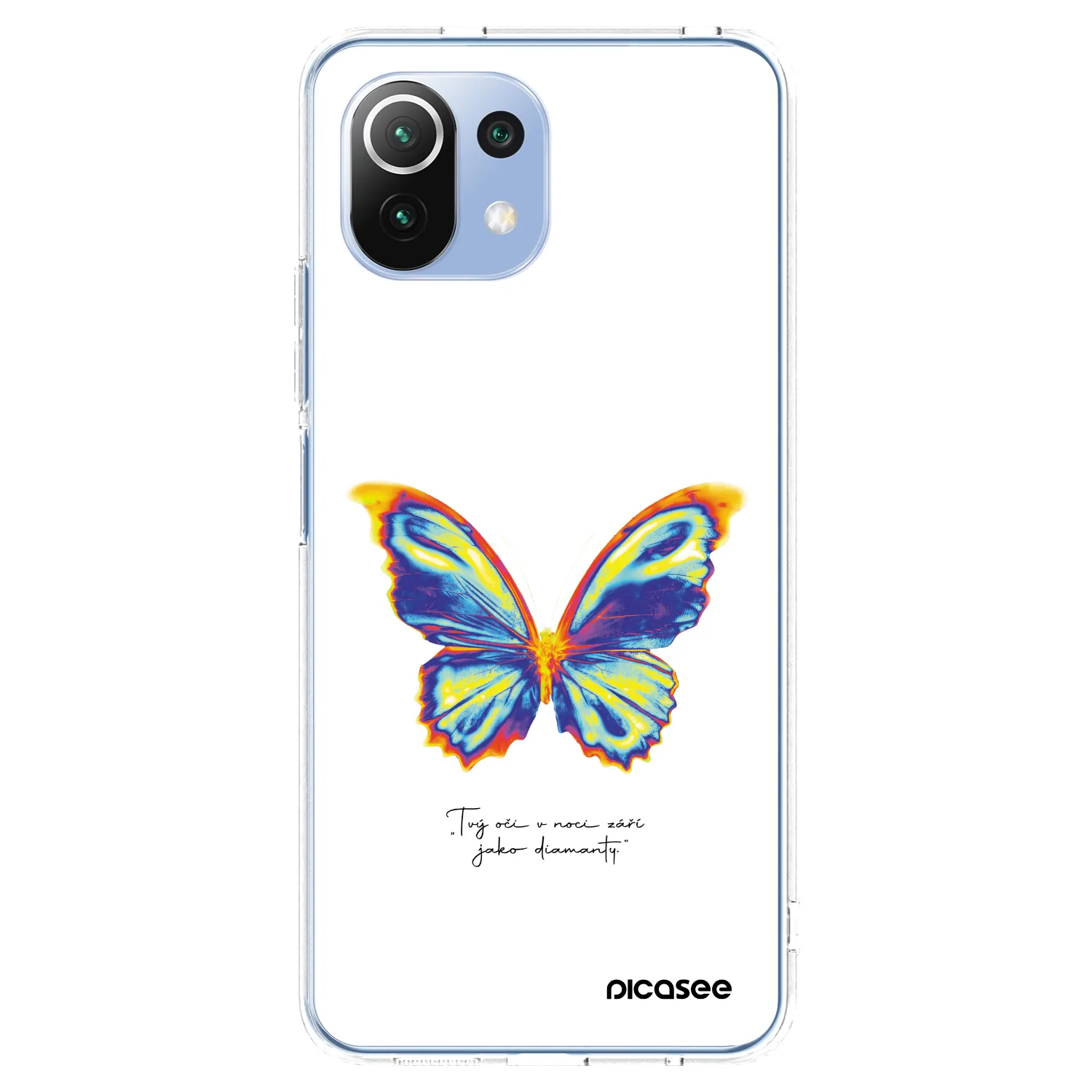 Picasee silikónový prehľadný obal pre Xiaomi 11 Lite 5G NE - Diamanty White