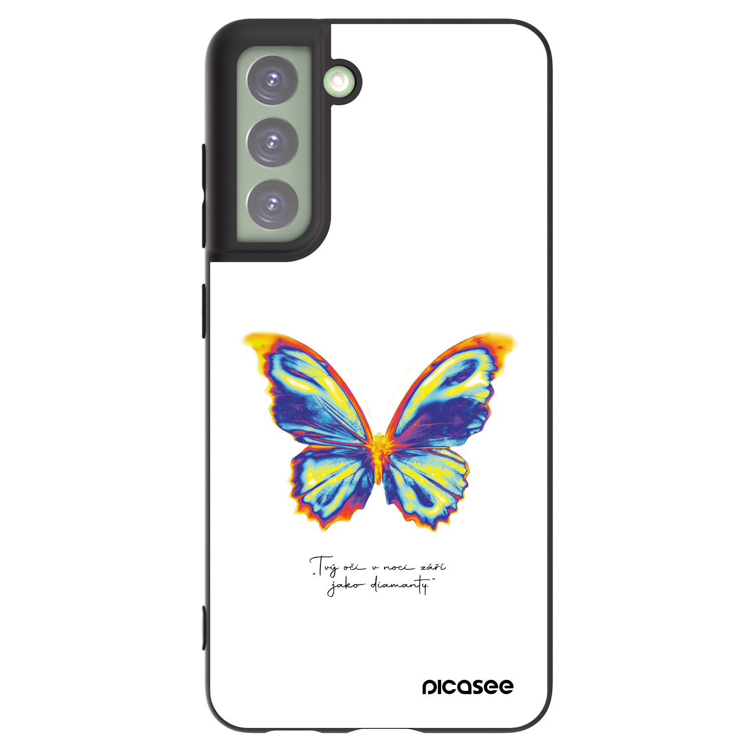 Picasee silikónový čierny obal pre Samsung Galaxy S21 FE 5G - Diamanty White