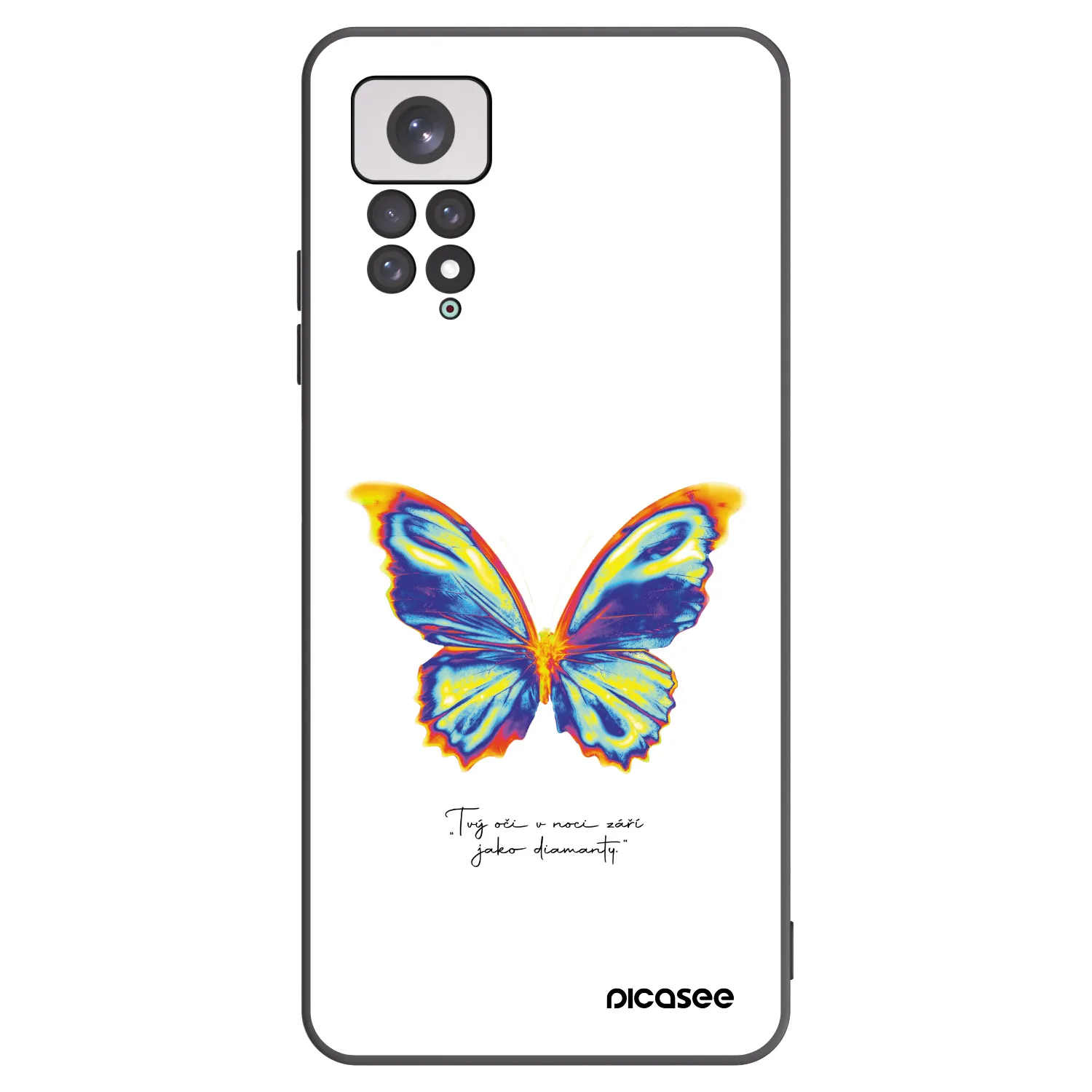 Picasee silikónový čierny obal pre Xiaomi Redmi Note 11 - Diamanty White