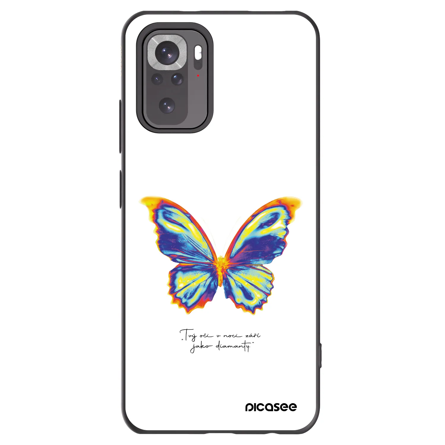 Picasee silikónový čierny obal pre Xiaomi Redmi Note 11S 4G - Diamanty White