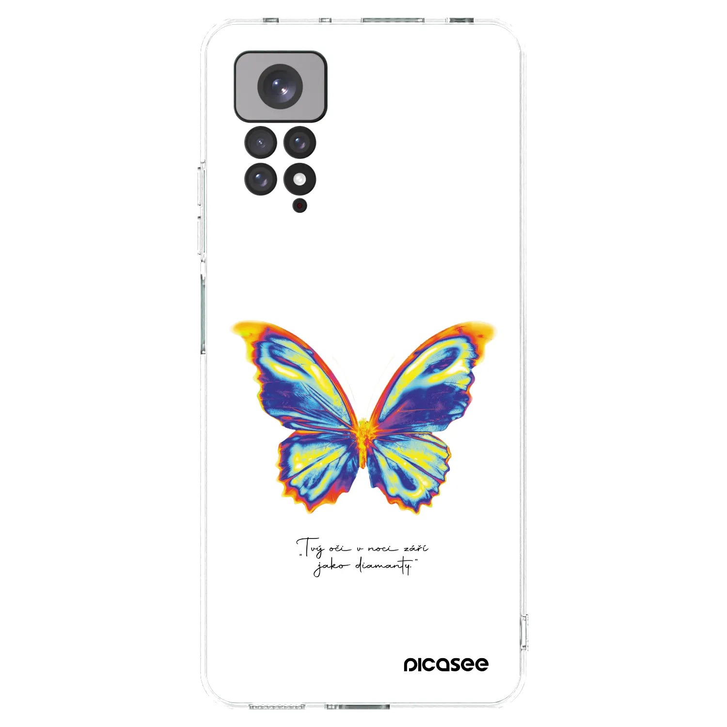 Picasee silikónový prehľadný obal pre Xiaomi Redmi Note 11S 4G - Diamanty White
