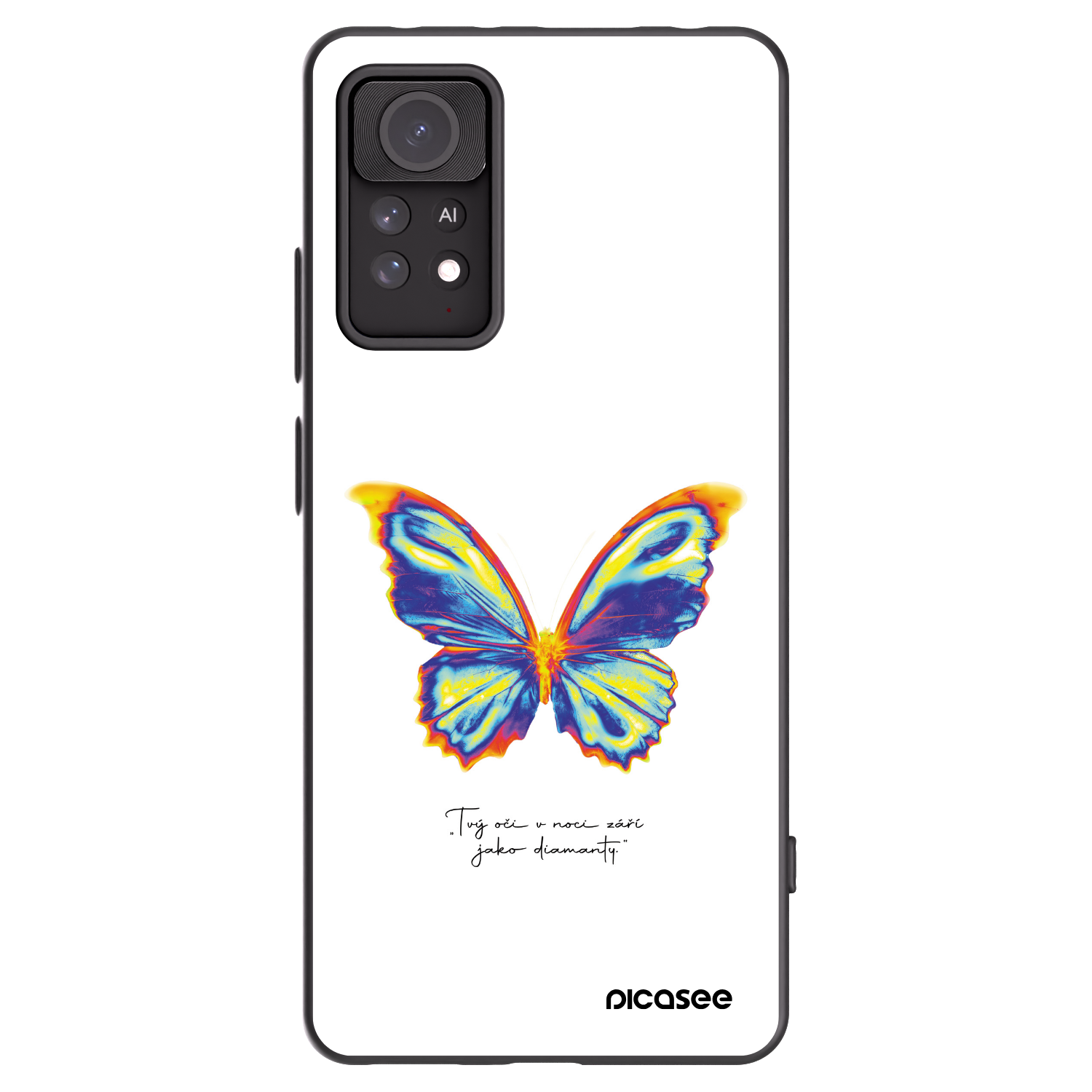 Picasee silikónový čierny obal pre Xiaomi Redmi Note 11 Pro 5G - Diamanty White