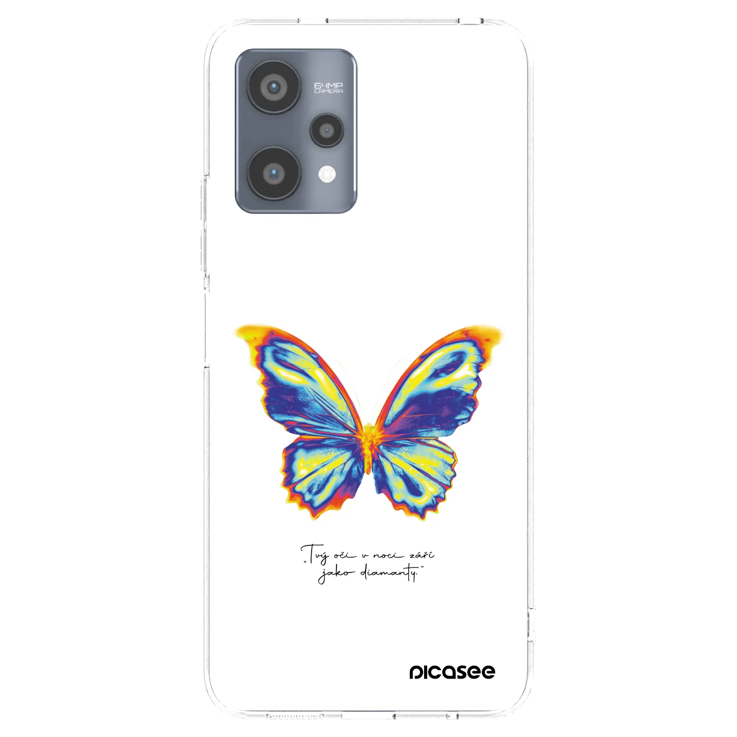 Picasee silikónový prehľadný obal pre Realme 9 Pro 5G - Diamanty White