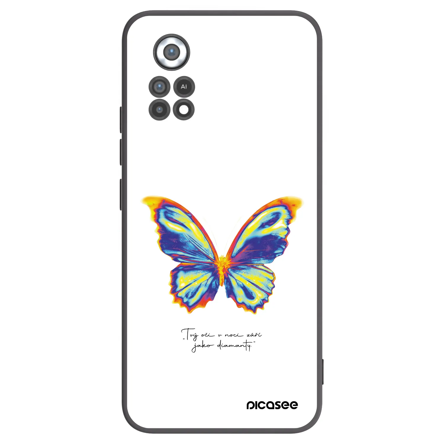 Picasee silikónový čierny obal pre Xiaomi Poco X4 Pro 5G - Diamanty White