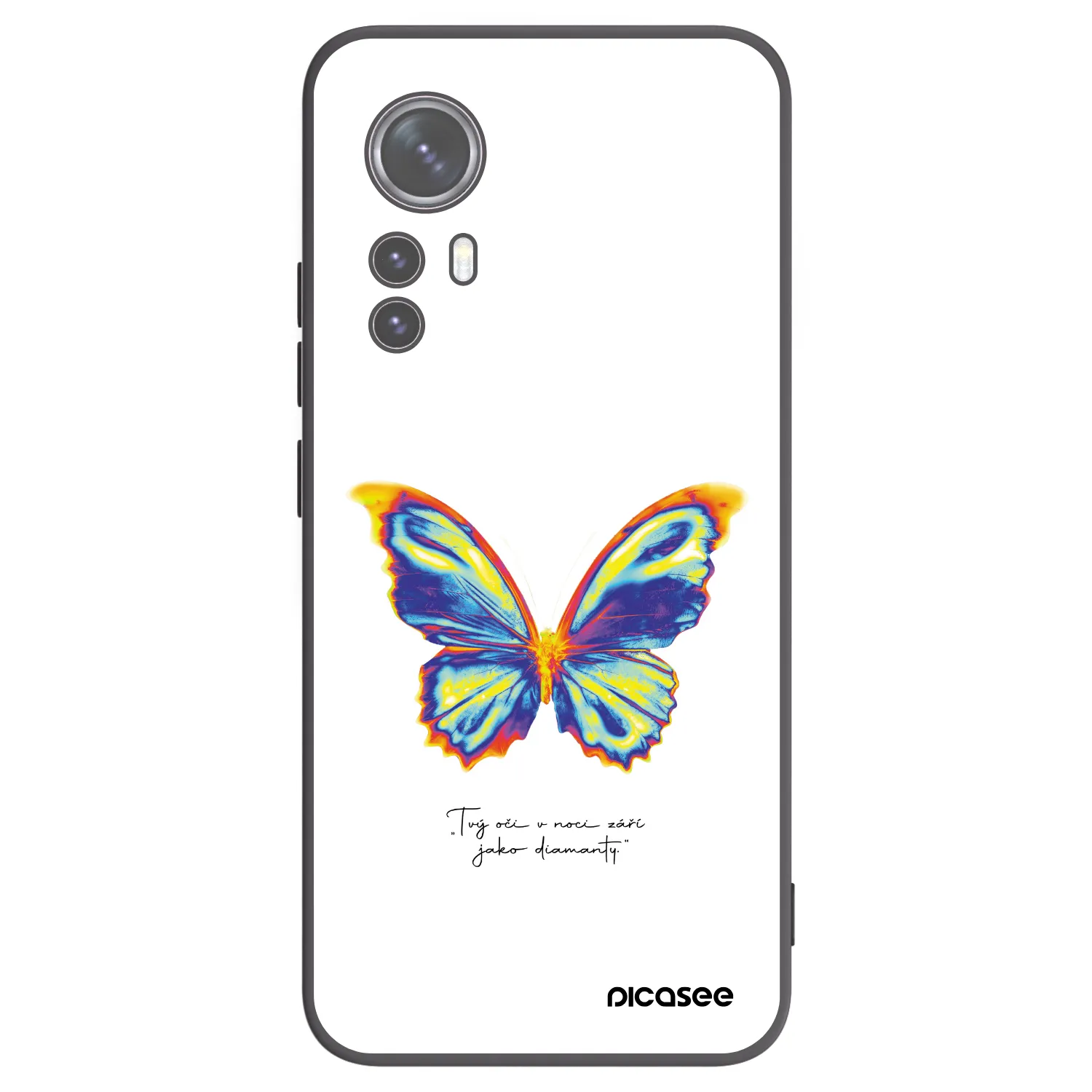 Picasee silikónový čierny obal pre Xiaomi 12 - Diamanty White
