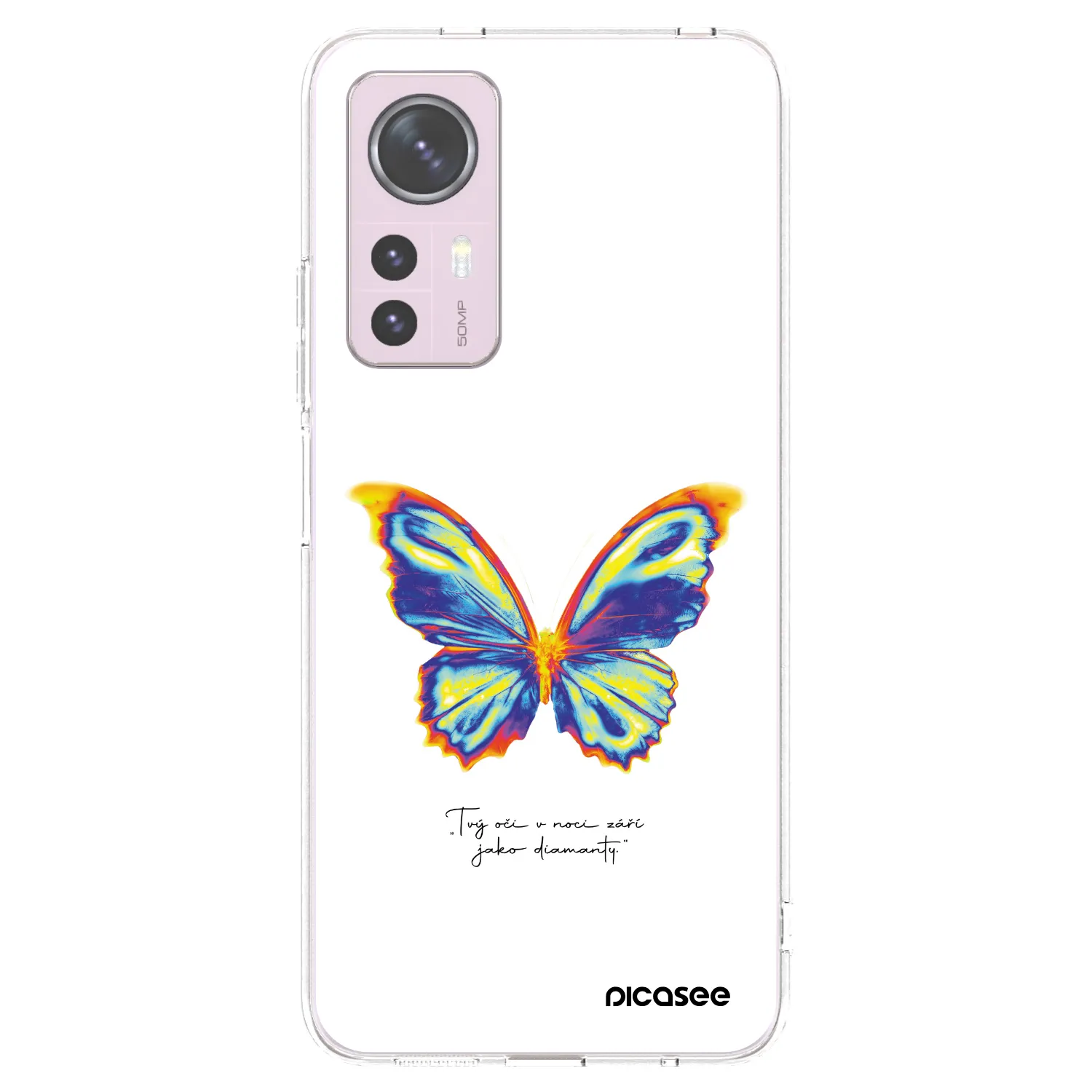 Picasee silikónový prehľadný obal pre Xiaomi 12 - Diamanty White