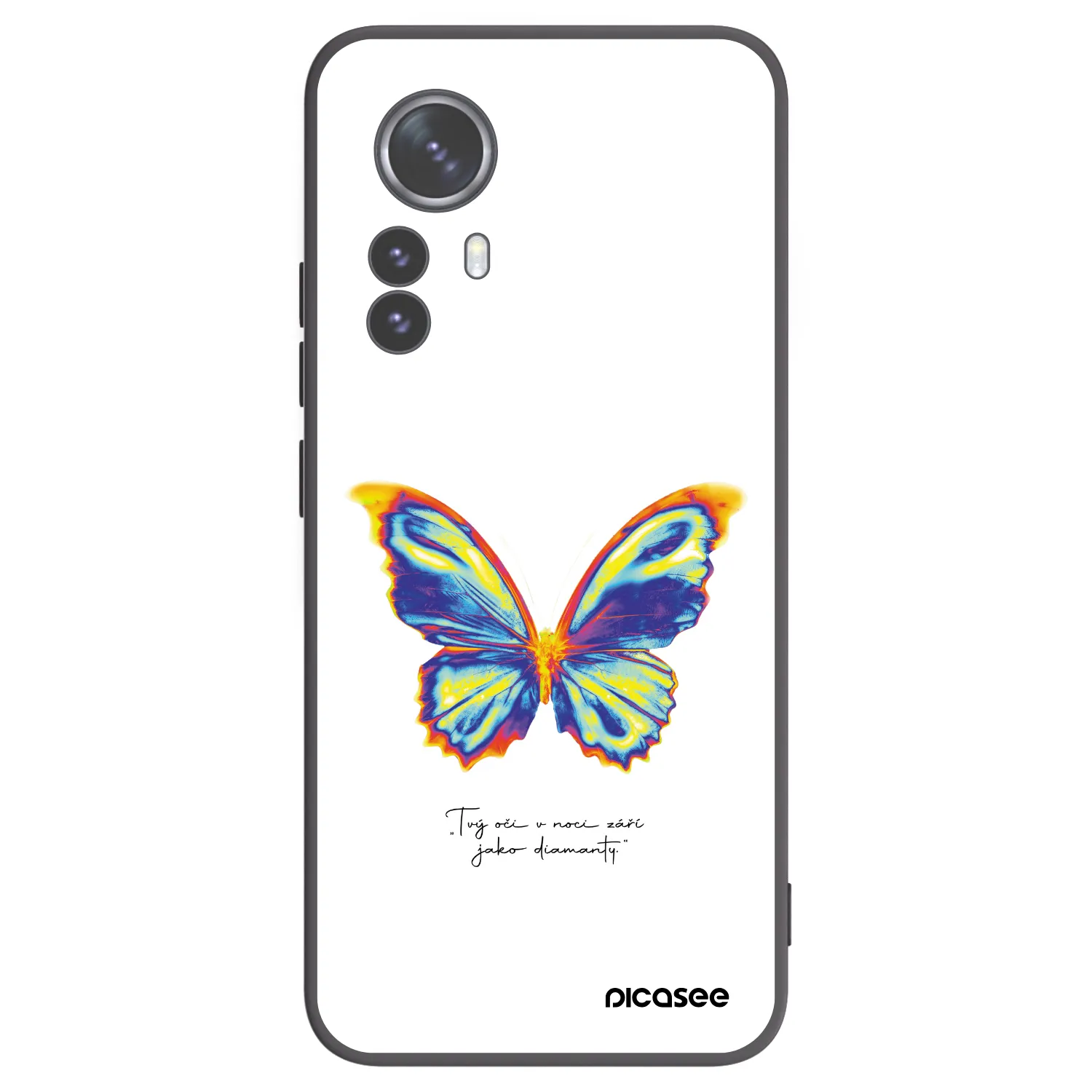 Picasee silikónový čierny obal pre Xiaomi 12 Pro - Diamanty White