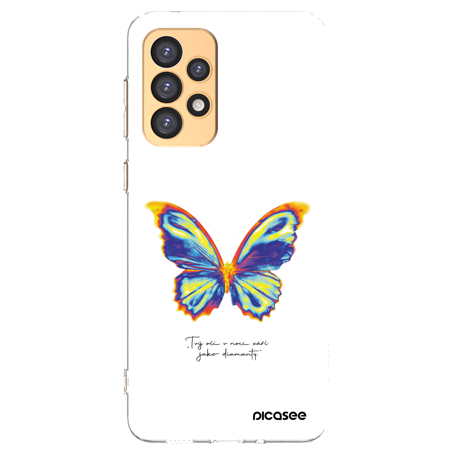 Picasee silikónový prehľadný obal pre Samsung Galaxy A33 5G A336 - Diamanty White