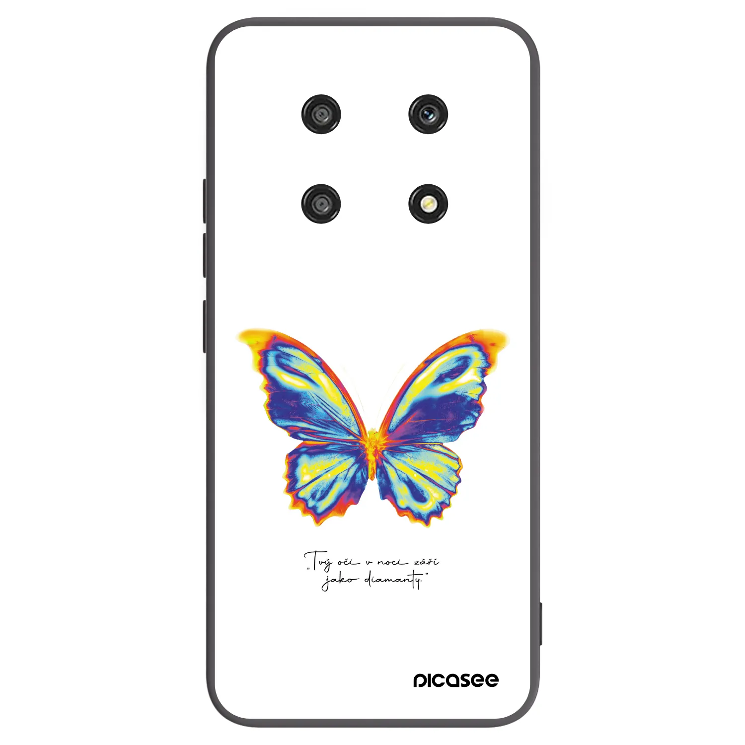 Picasee silikónový čierny obal pre Honor Magic4 Lite 5G - Diamanty White