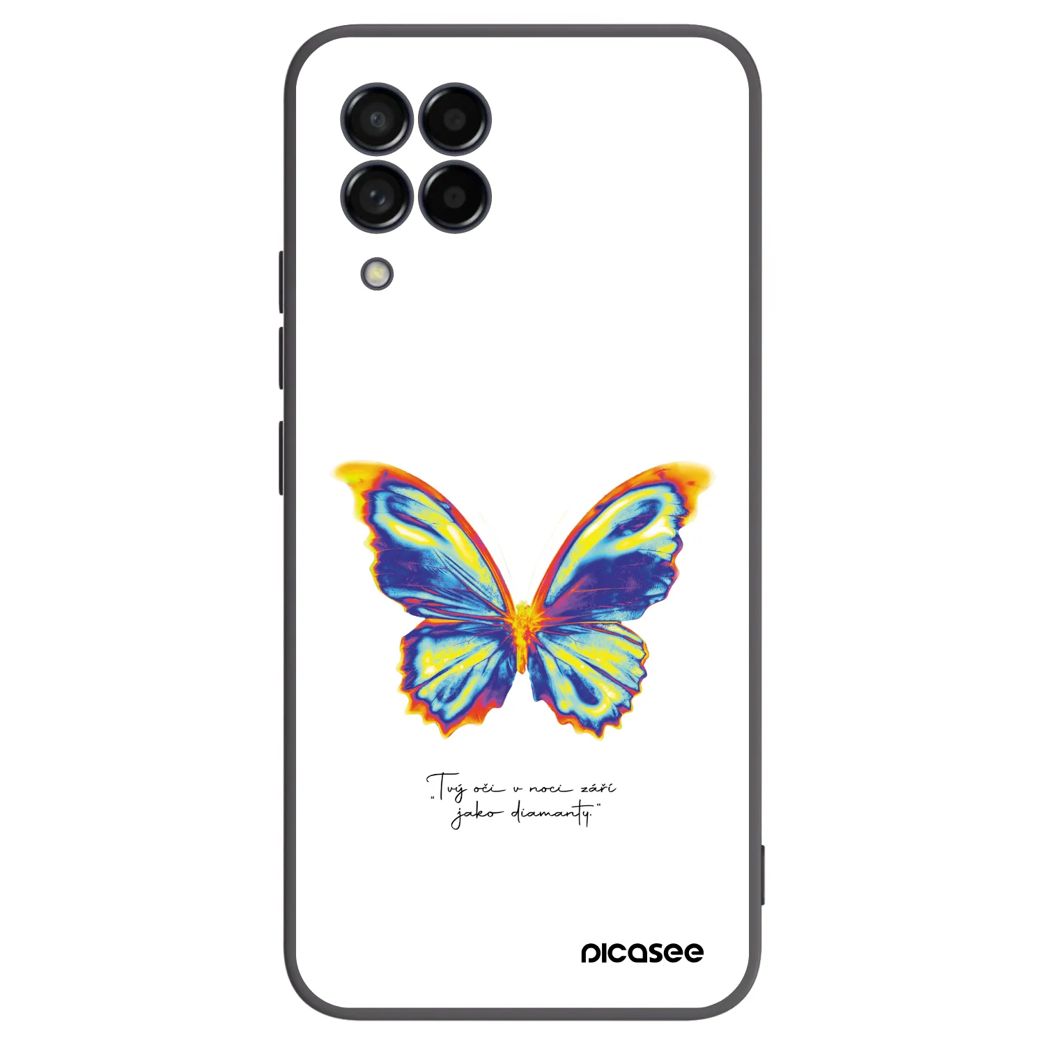 Picasee silikónový čierny obal pre Samsung Galaxy M53 5G - Diamanty White