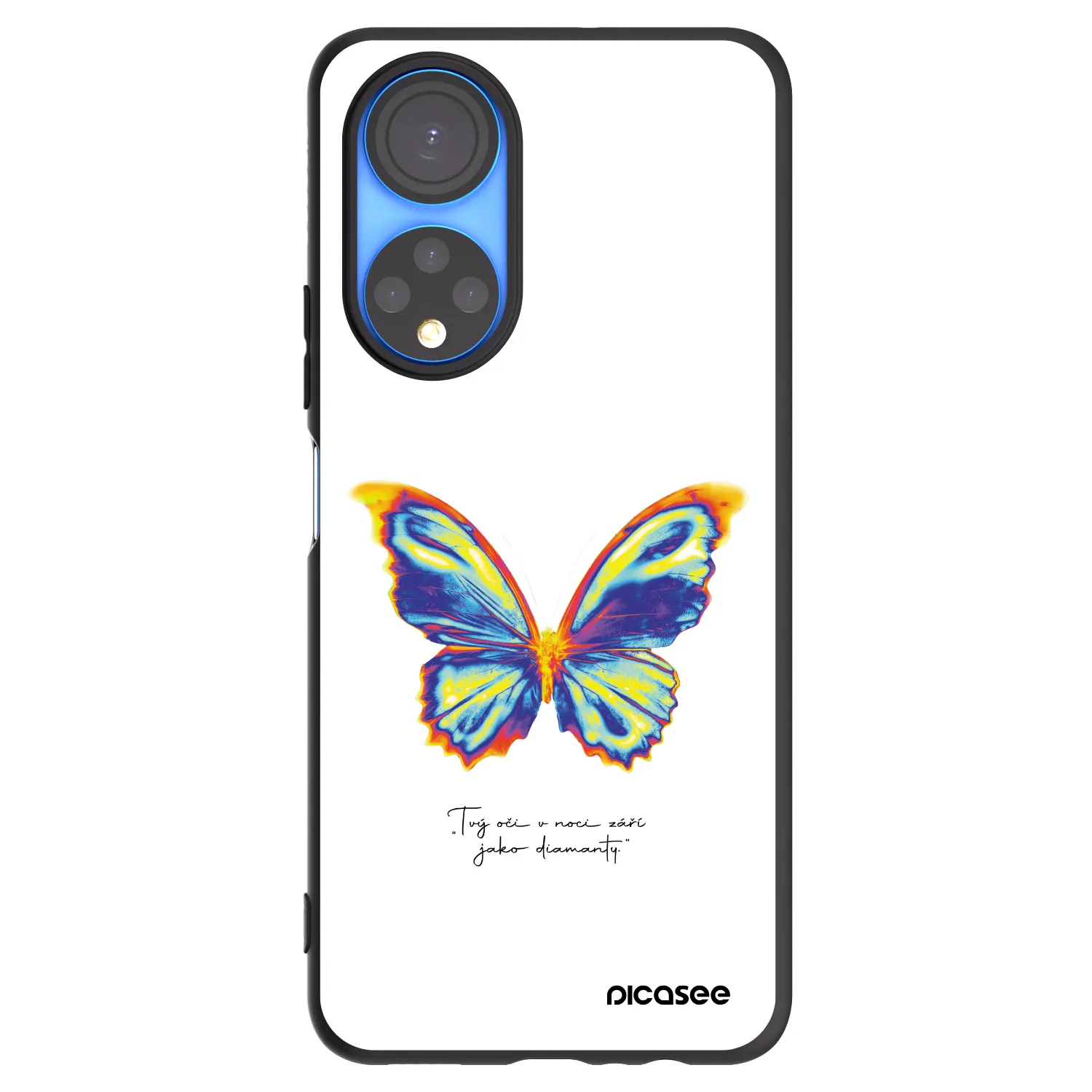 Picasee silikónový čierny obal pre Honor X7 - Diamanty White