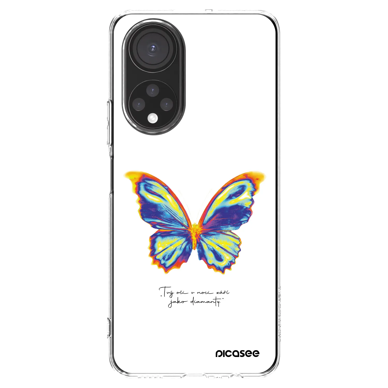 Picasee silikónový prehľadný obal pre Honor X7 - Diamanty White