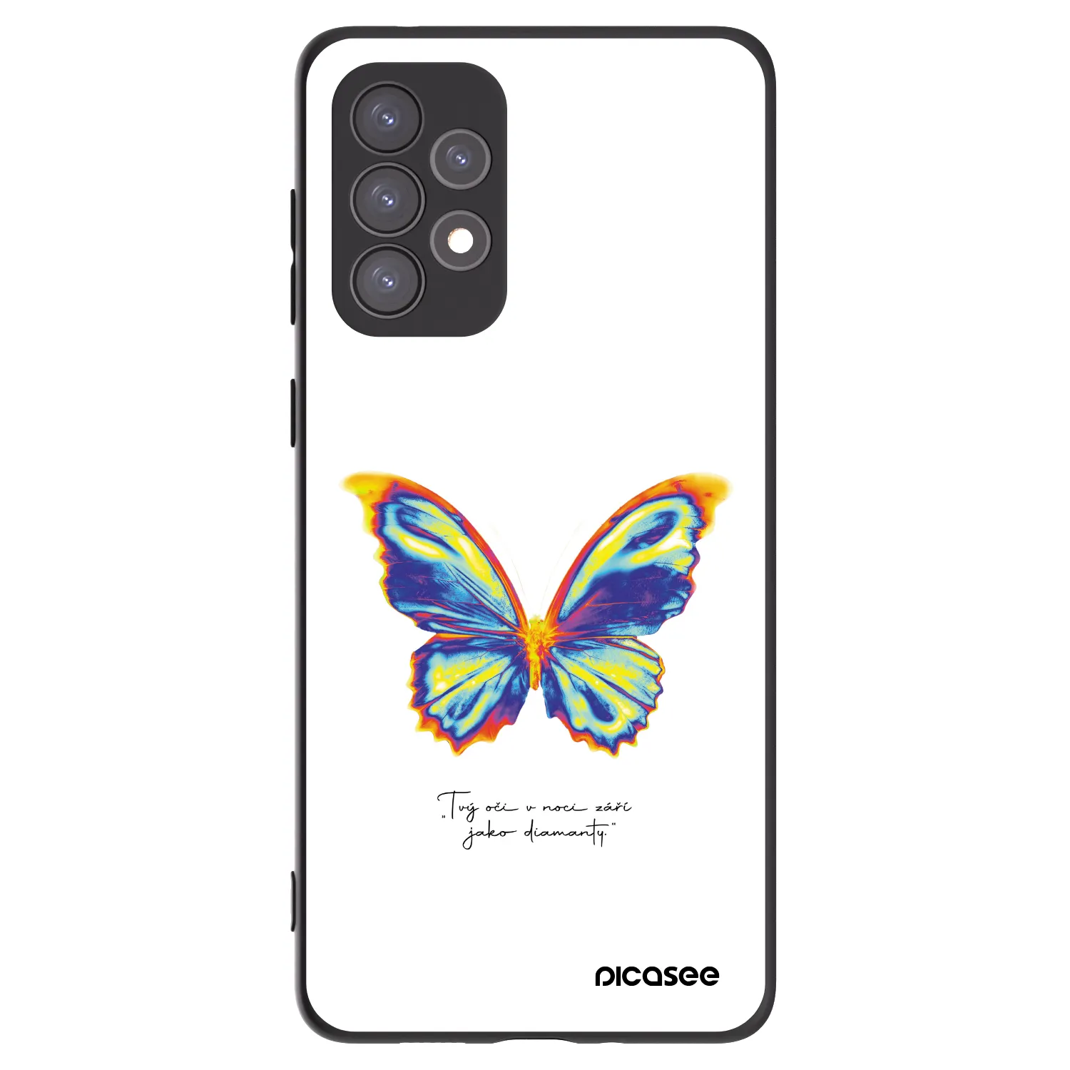 Picasee silikónový čierny obal pre Samsung Galaxy A73 5G - Diamanty White