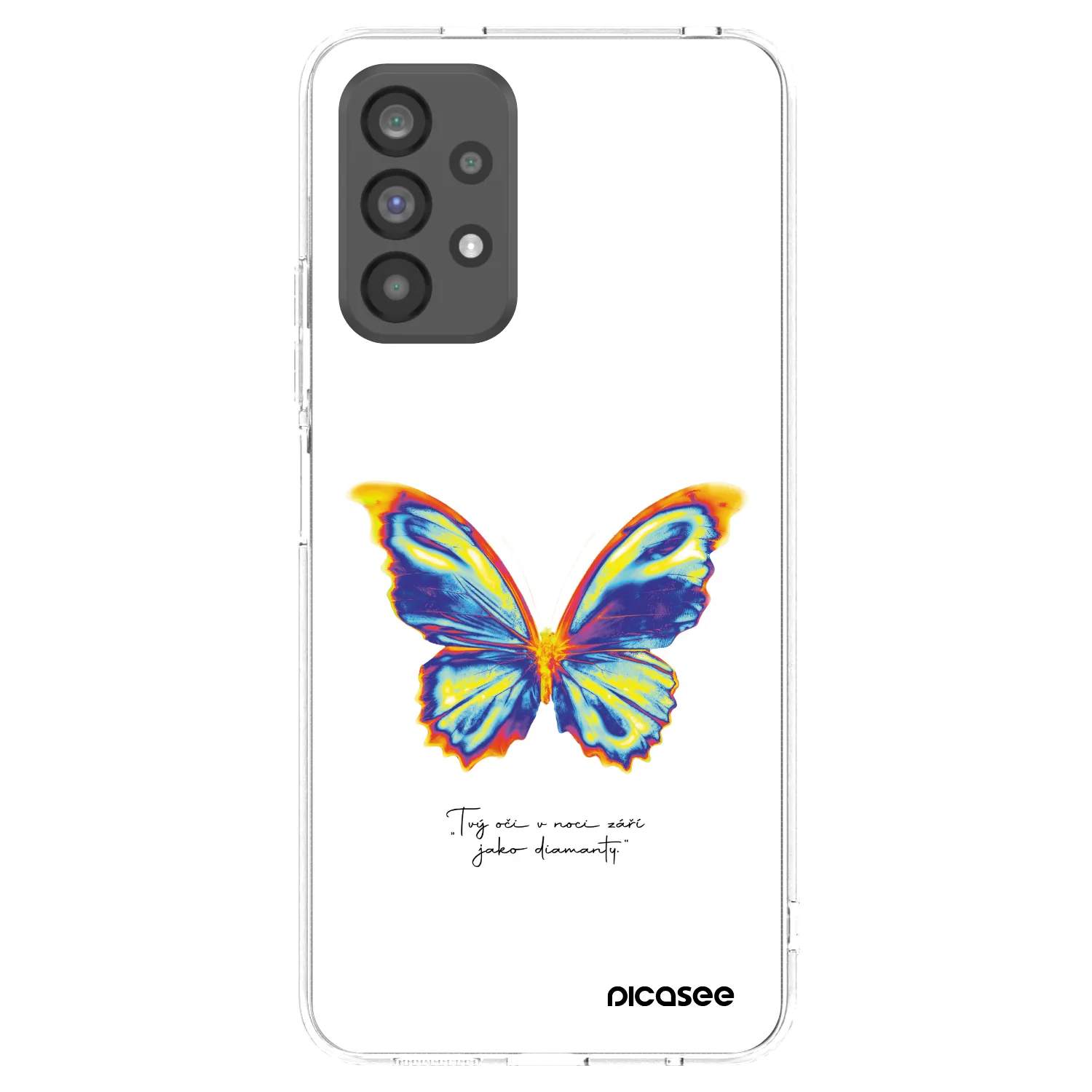 Picasee silikónový prehľadný obal pre Samsung Galaxy A73 5G - Diamanty White