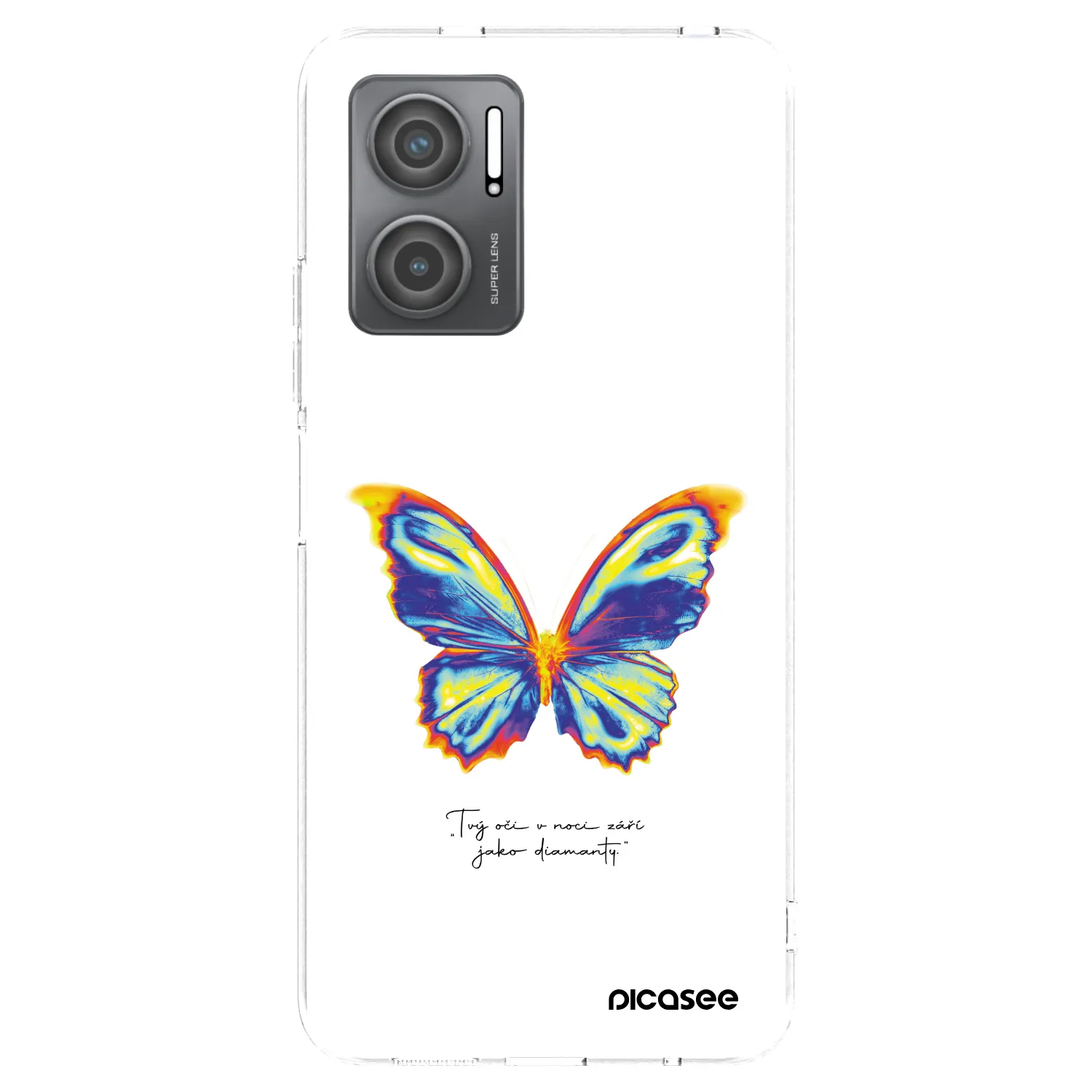Silikónový prehľadný obal pre Xiaomi Redmi 10 5G - Diamanty White