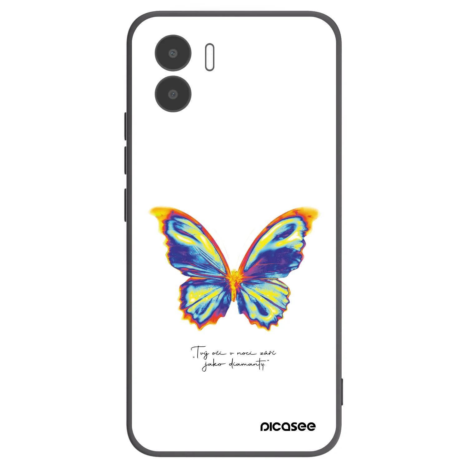 Picasee silikónový čierny obal pre Xiaomi Redmi A1 - Diamanty White