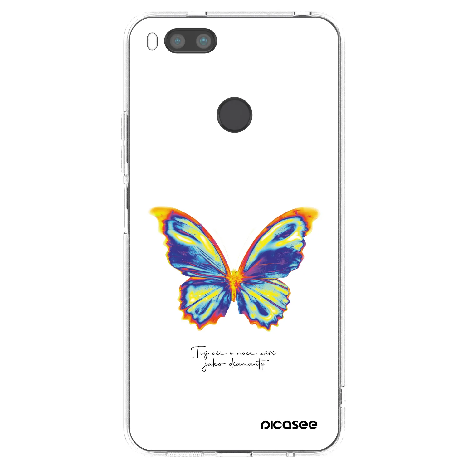 Picasee silikónový prehľadný obal pre Xiaomi Redmi A1 - Diamanty White
