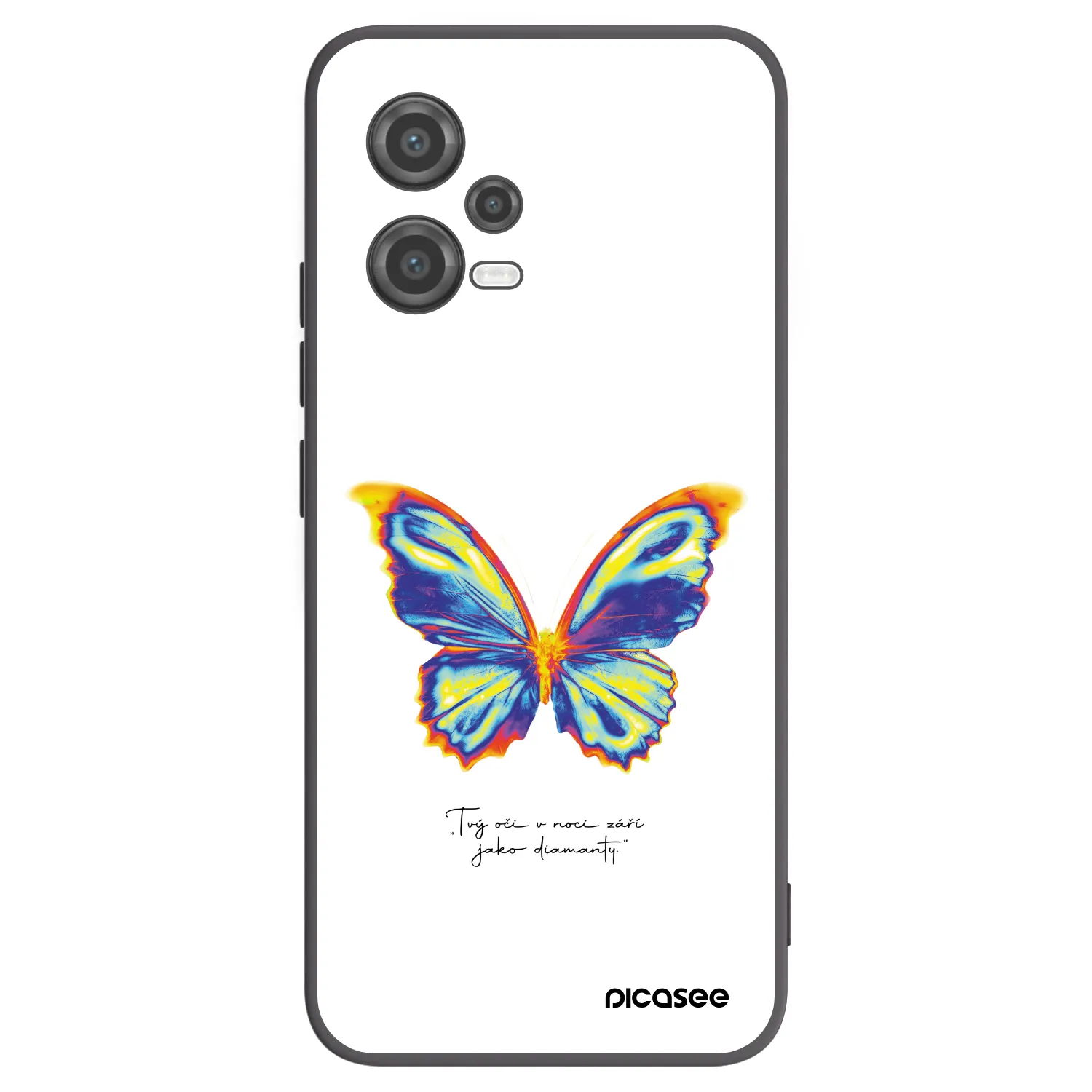 Picasee silikónový čierny obal pre Xiaomi Poco X5 - Diamanty White
