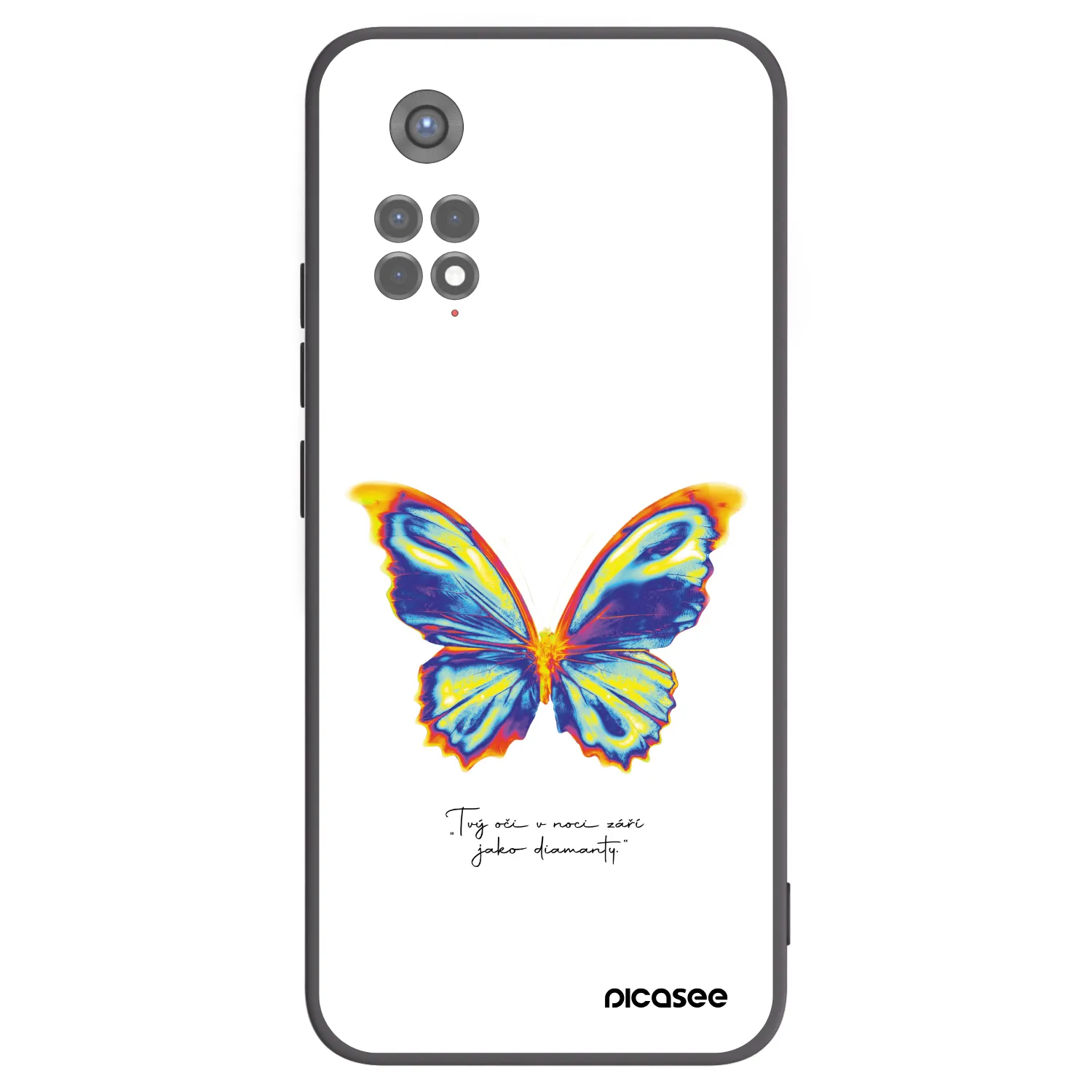 Picasee silikónový čierny obal pre Xiaomi Redmi Note 11S 5G - Diamanty White