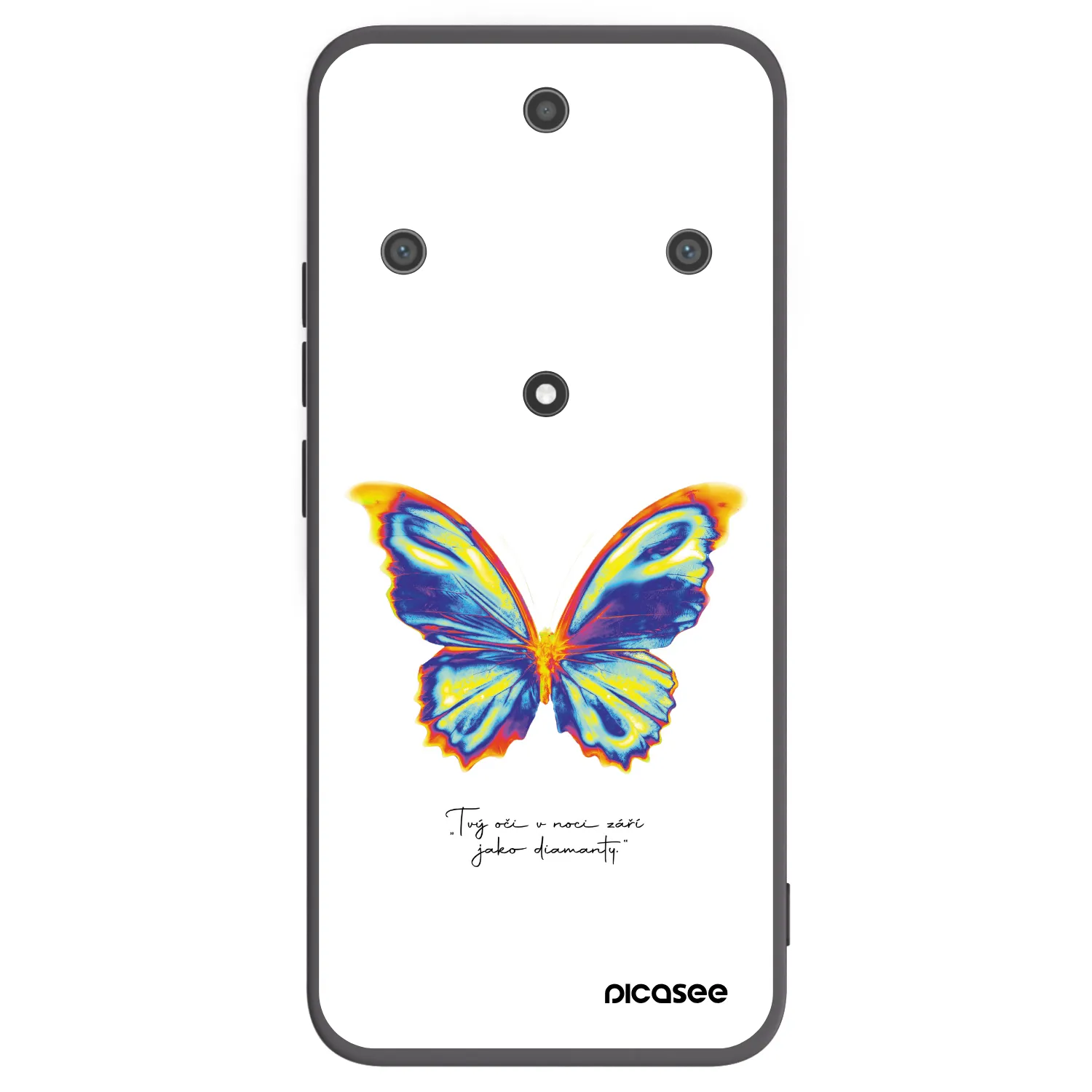 Picasee silikónový čierny obal pre Honor Magic5 Lite 5G - Diamanty White