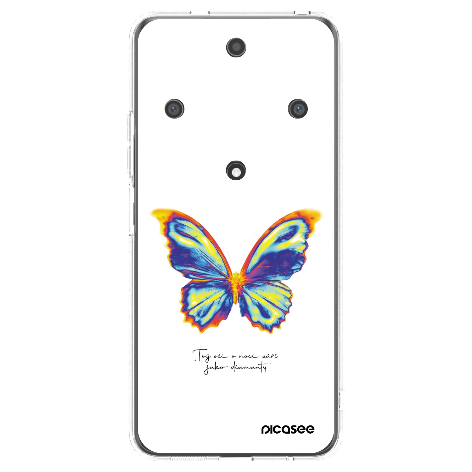 Picasee silikónový prehľadný obal pre Honor Magic5 Lite 5G - Diamanty White