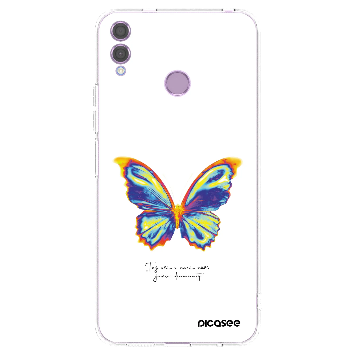 Silikónový prehľadný obal pre Honor 8X - Diamanty White
