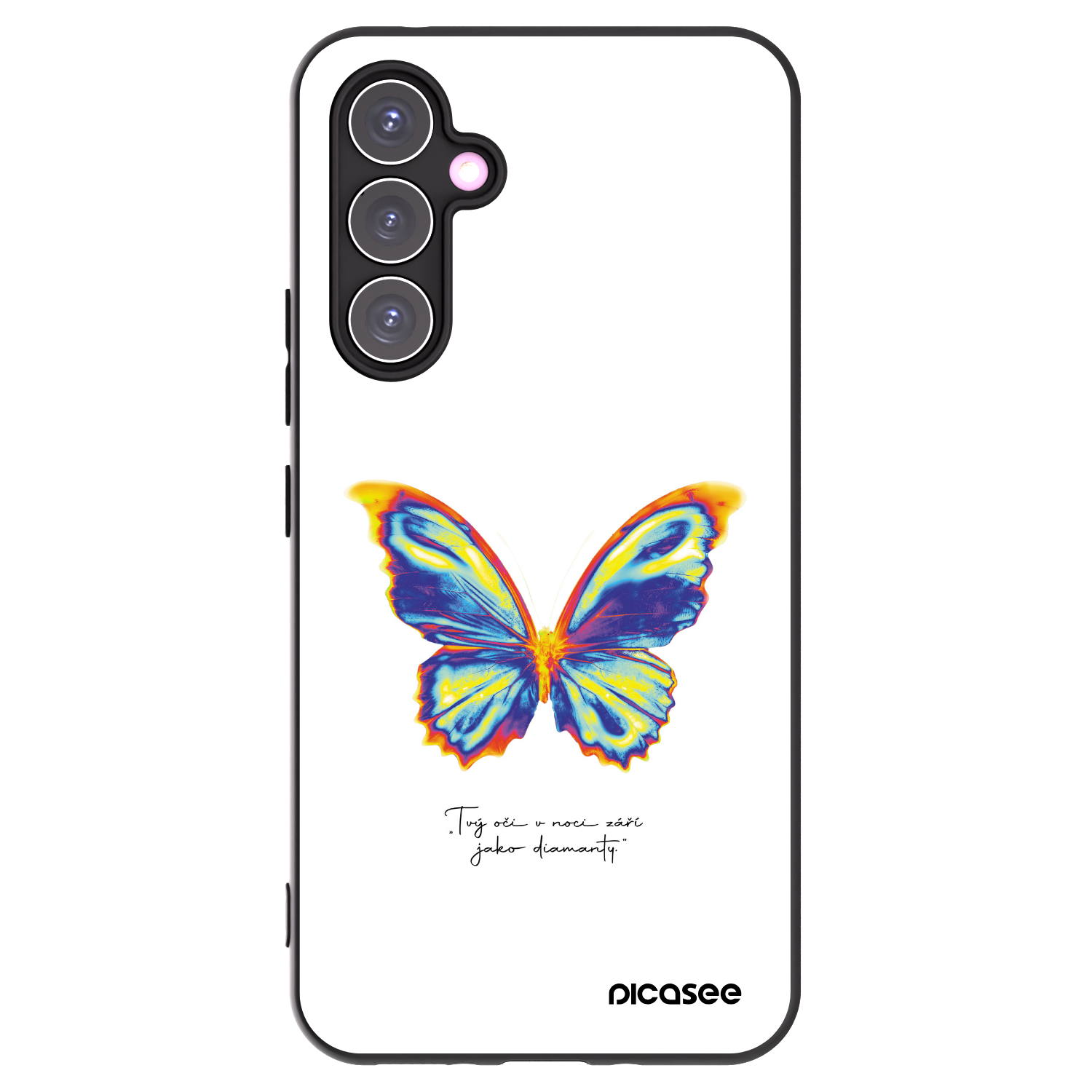 Picasee silikónový čierny obal pre Samsung Galaxy A54 5G A546B - Diamanty White