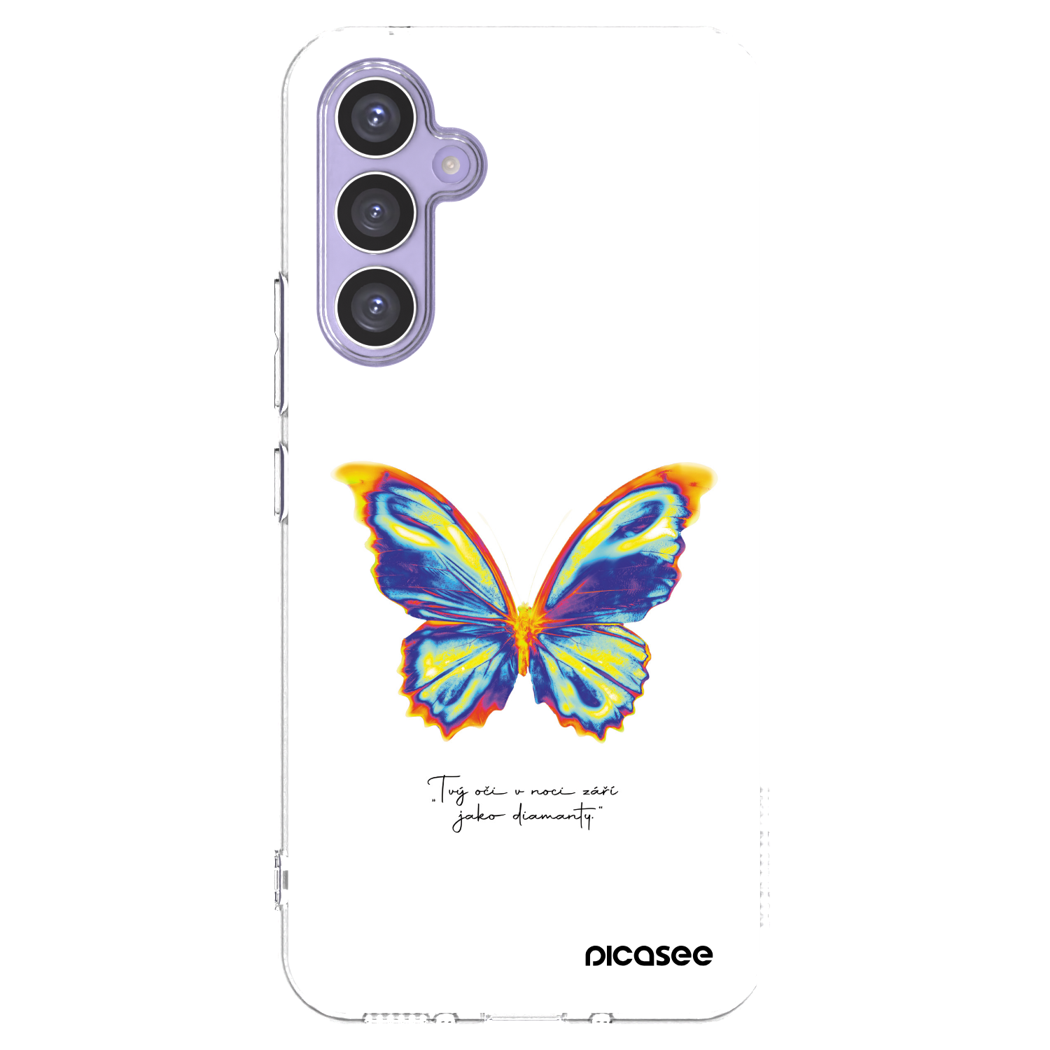 Picasee silikónový prehľadný obal pre Samsung Galaxy A54 5G A546B - Diamanty White