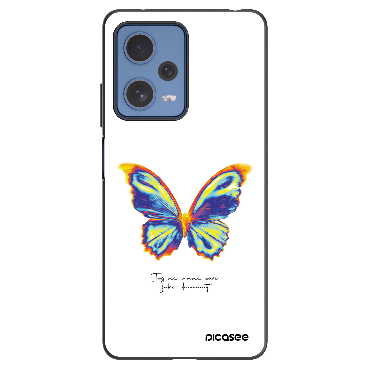 Picasee silikónový čierny obal pre Xiaomi Redmi Note 12 Pro 5G - Diamanty White