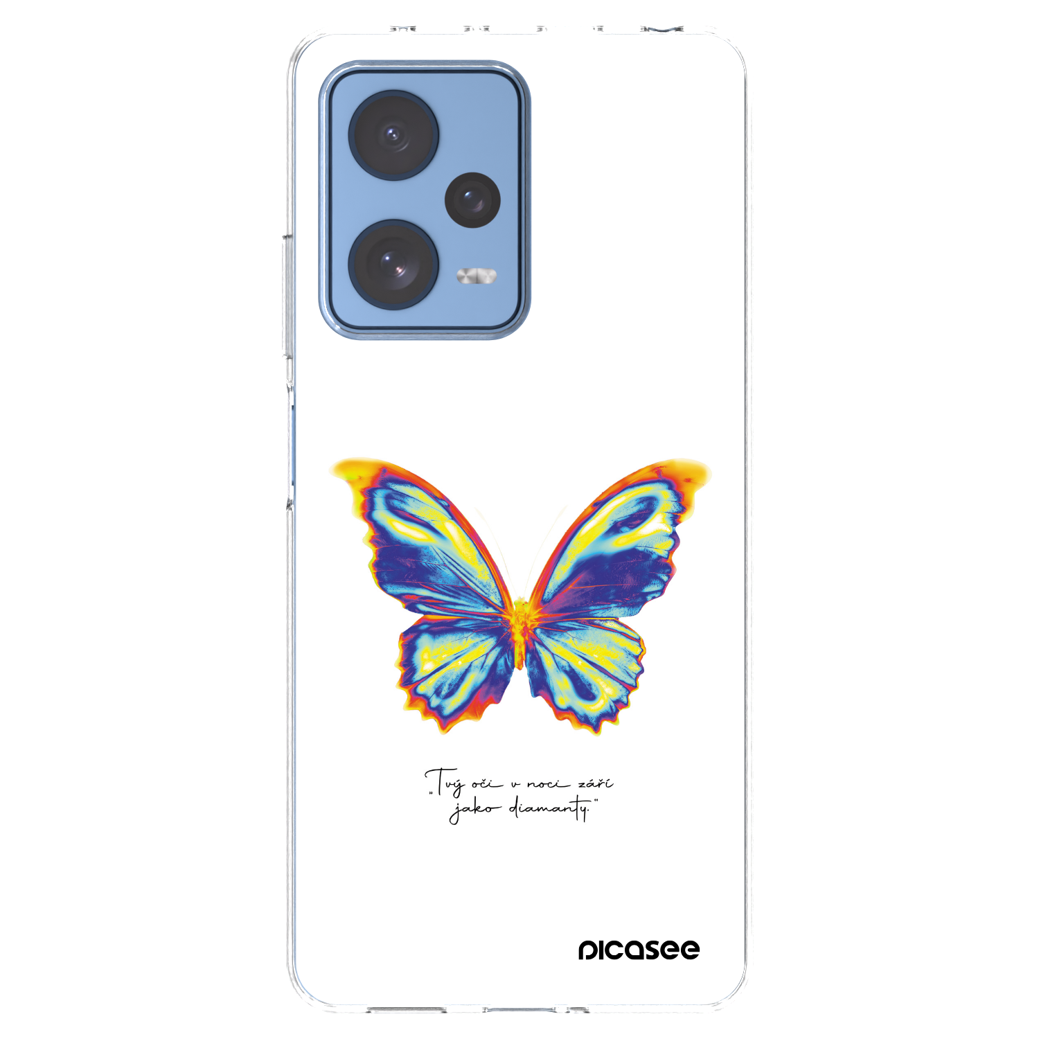 Picasee silikónový prehľadný obal pre Xiaomi Redmi Note 12 Pro 5G - Diamanty White