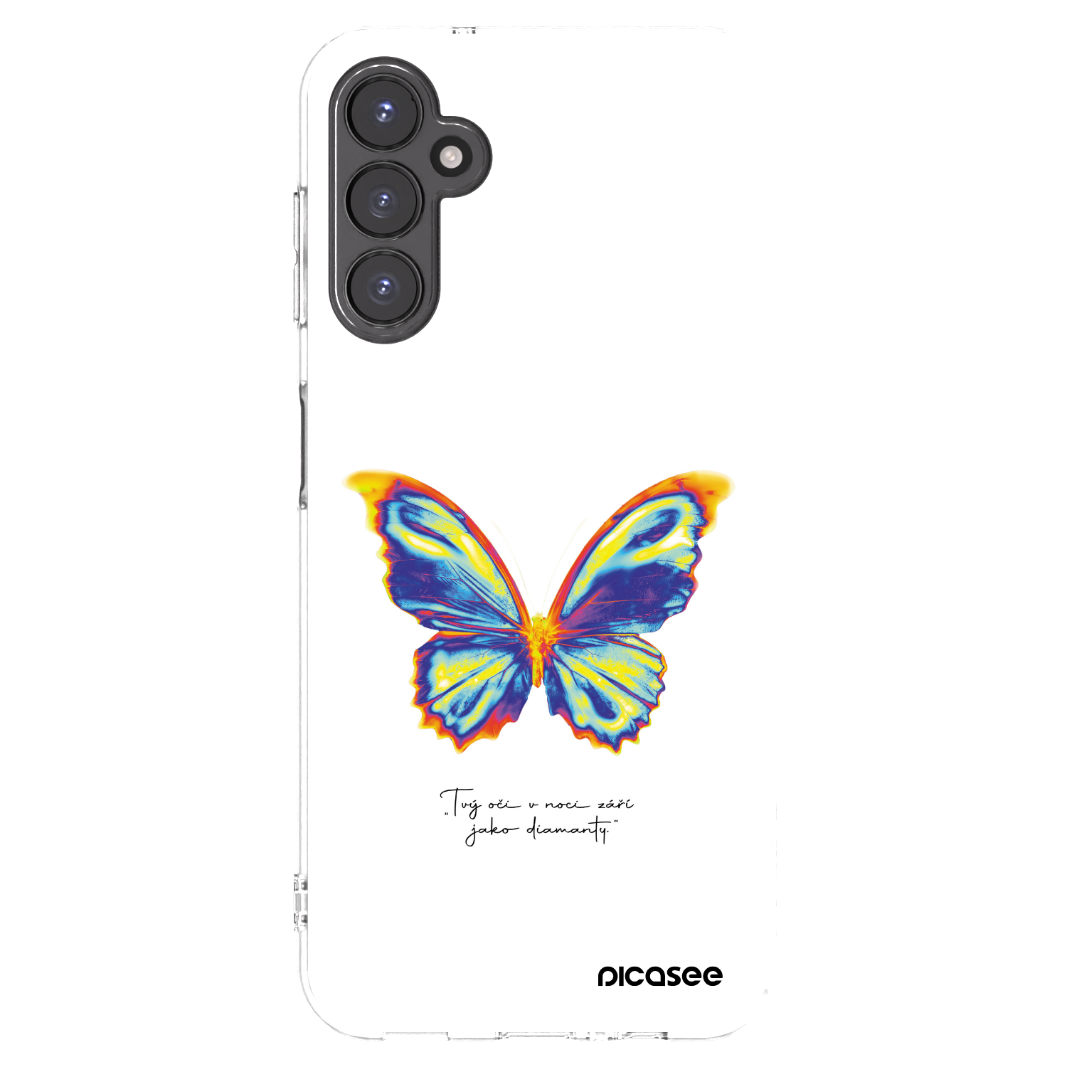 Picasee silikónový prehľadný obal pre Samsung Galaxy A14 4G A145R - Diamanty White