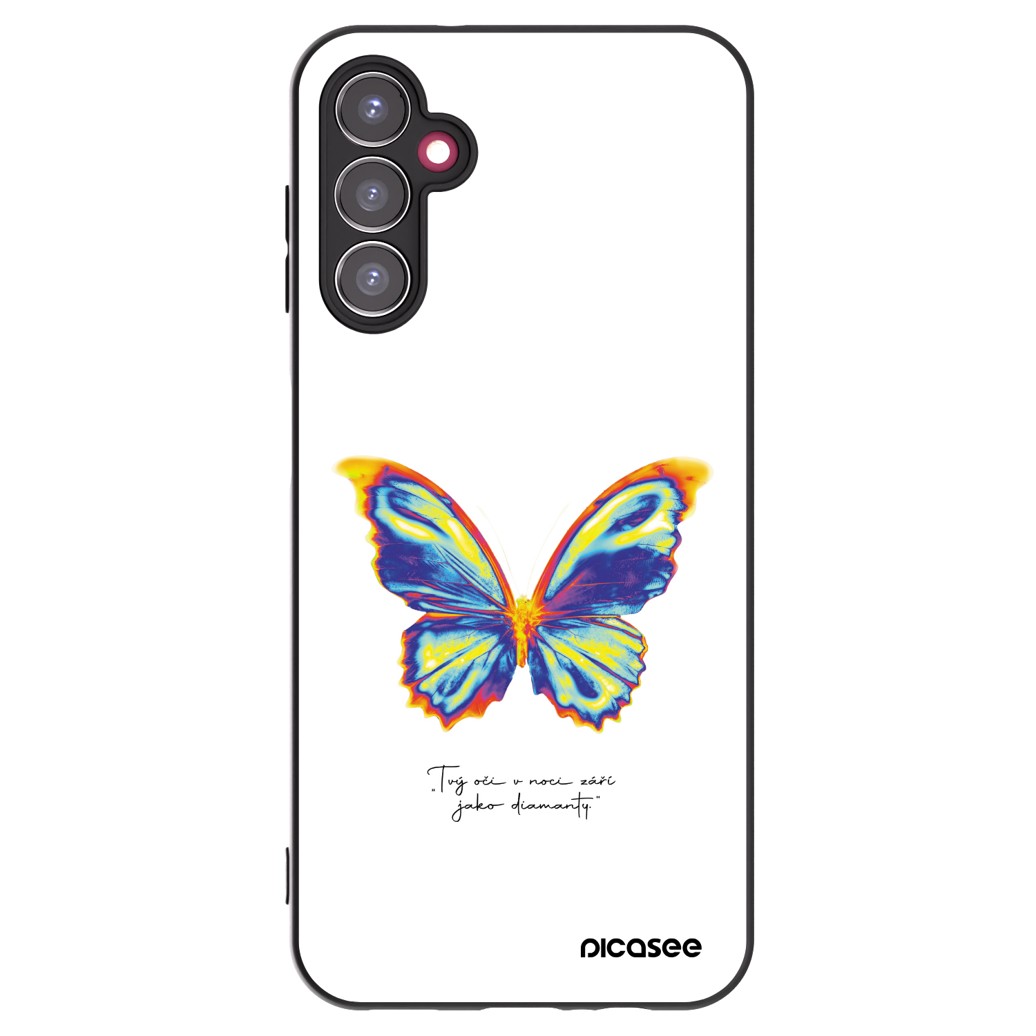 Picasee silikónový čierny obal pre Samsung Galaxy A14 5G A146P - Diamanty White