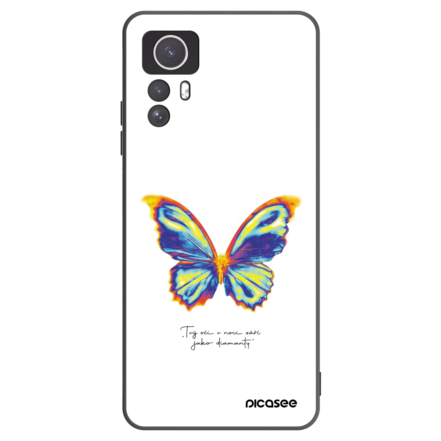 Picasee silikónový čierny obal pre Xiaomi Redmi Note 12S - Diamanty White