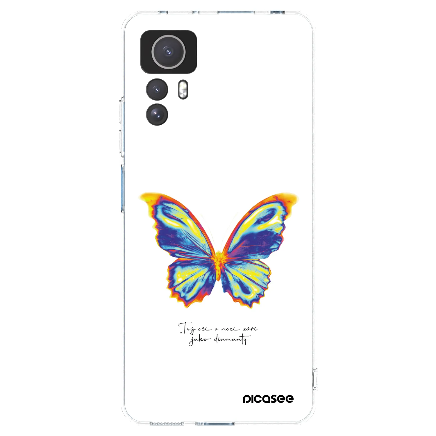 Picasee silikónový prehľadný obal pre Xiaomi Redmi Note 12S - Diamanty White