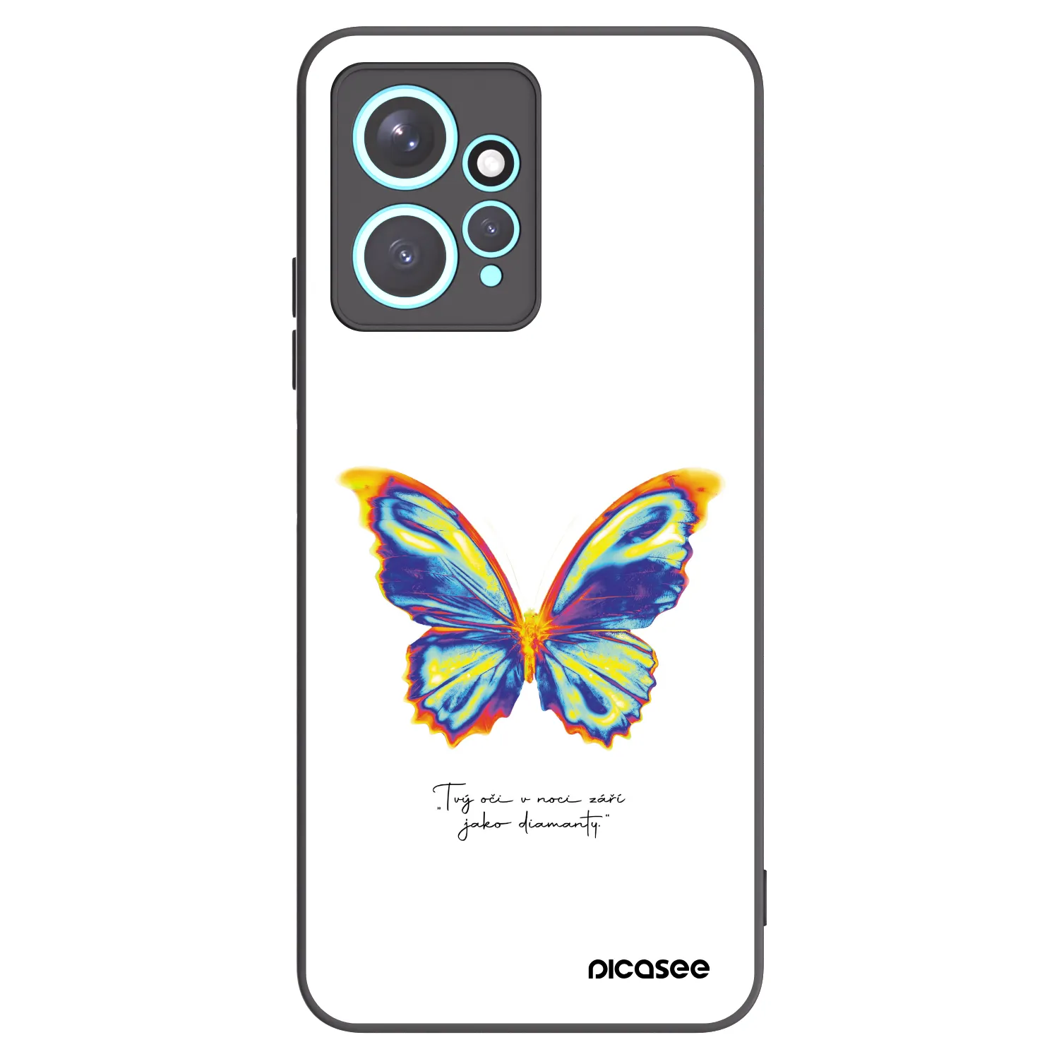 Picasee silikónový čierny obal pre Xiaomi Redmi Note 12 4G - Diamanty White