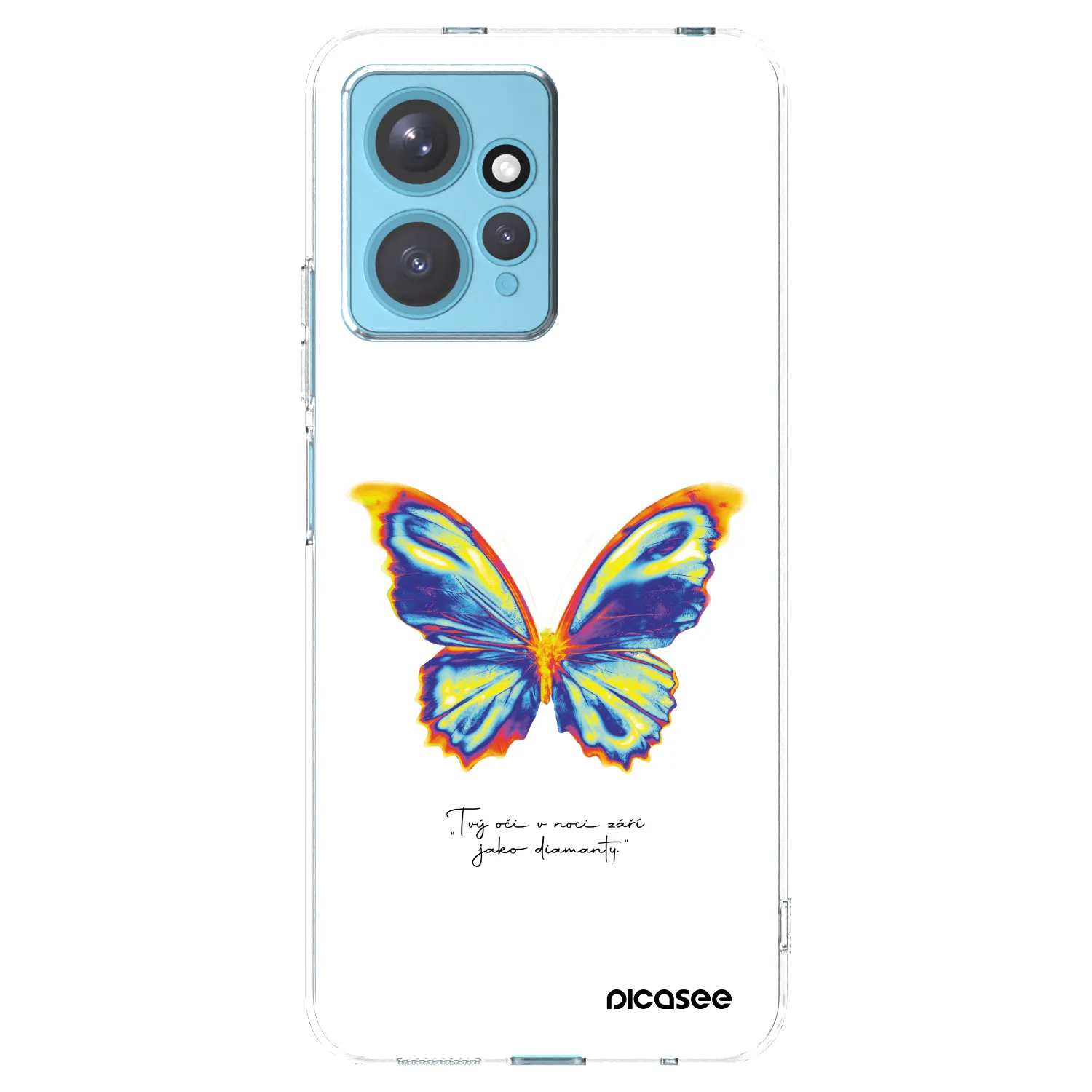 Picasee silikónový prehľadný obal pre Xiaomi Redmi Note 12 4G - Diamanty White