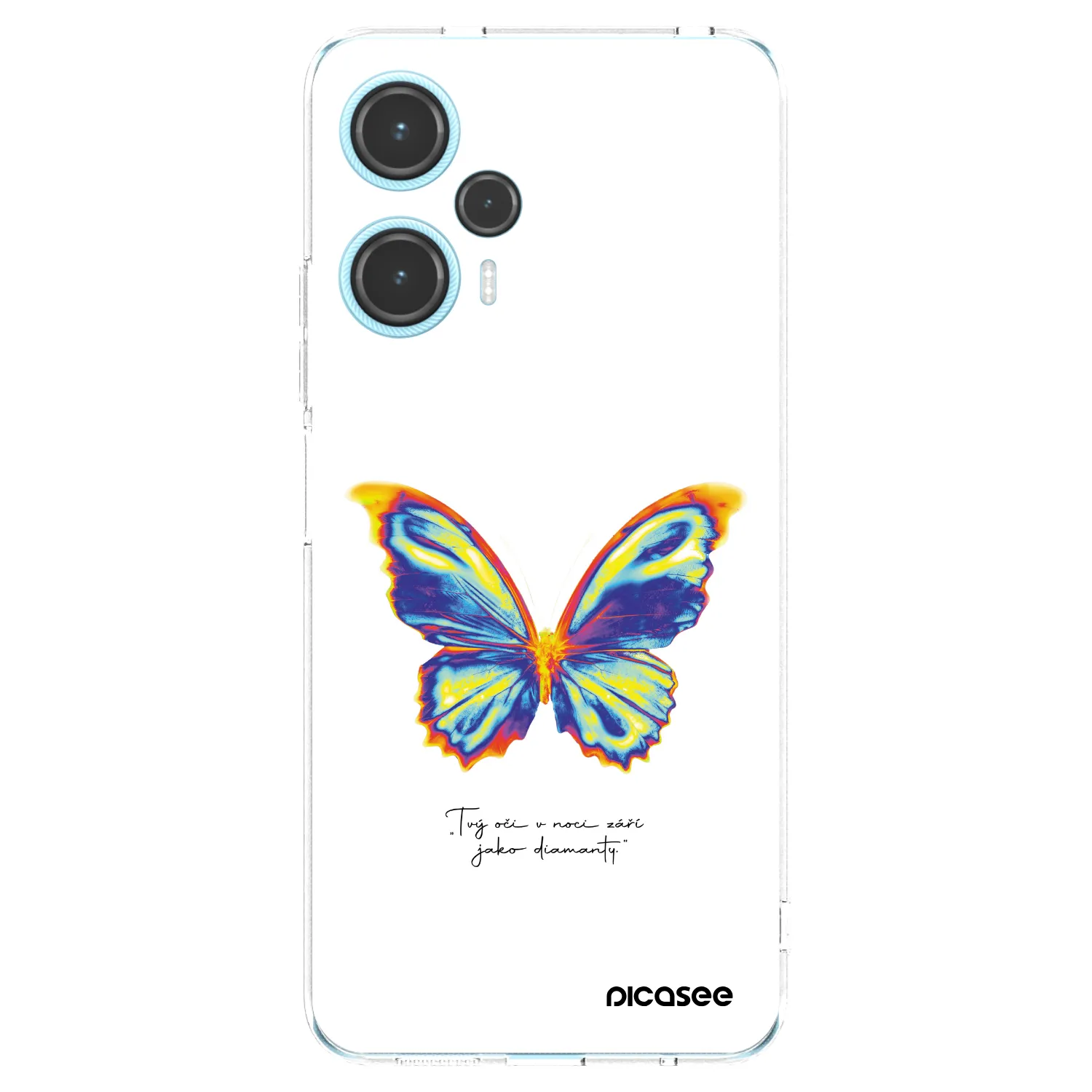 Picasee silikónový prehľadný obal pre Xiaomi Poco F5 - Diamanty White