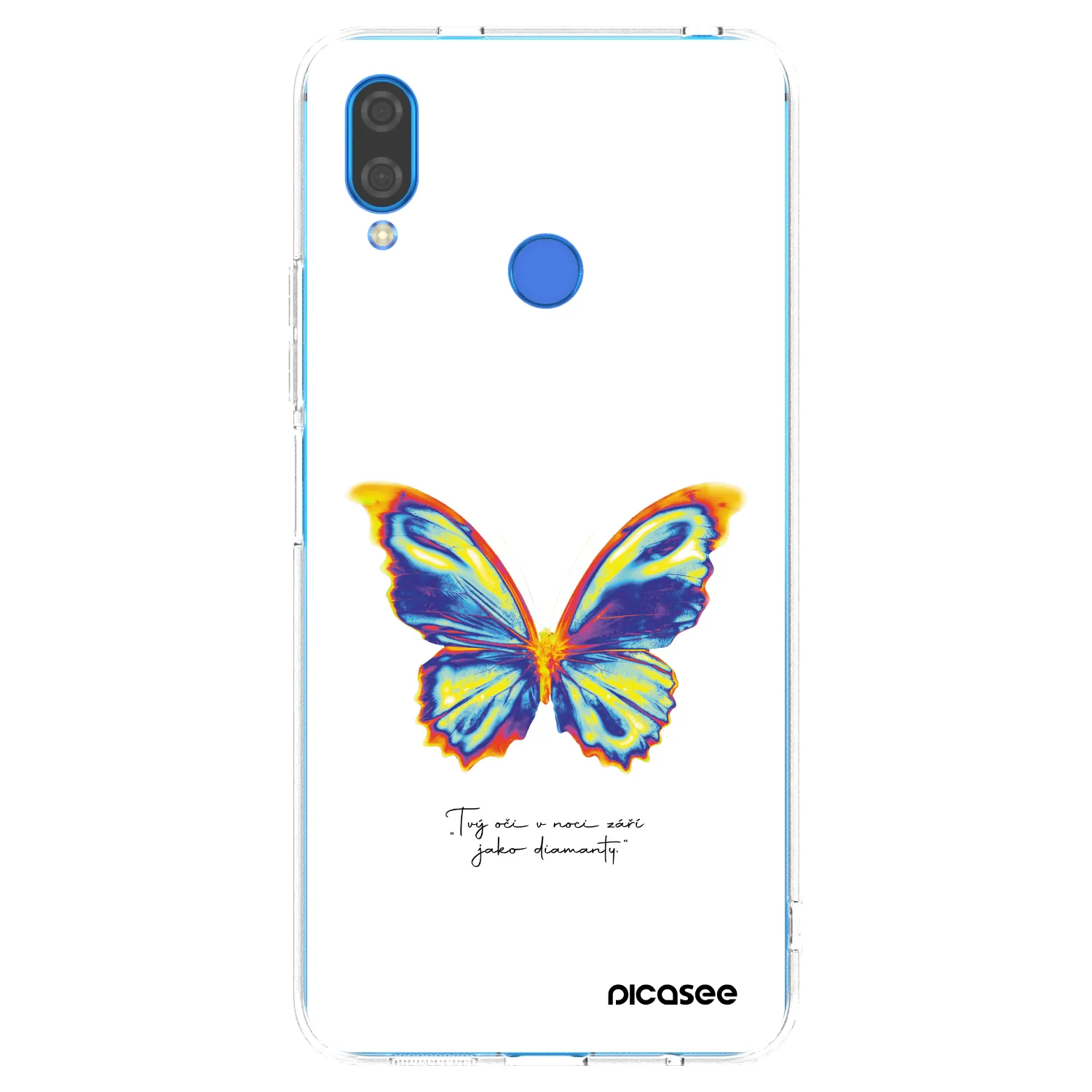 Picasee silikónový prehľadný obal pre Huawei Nova 3 - Diamanty White